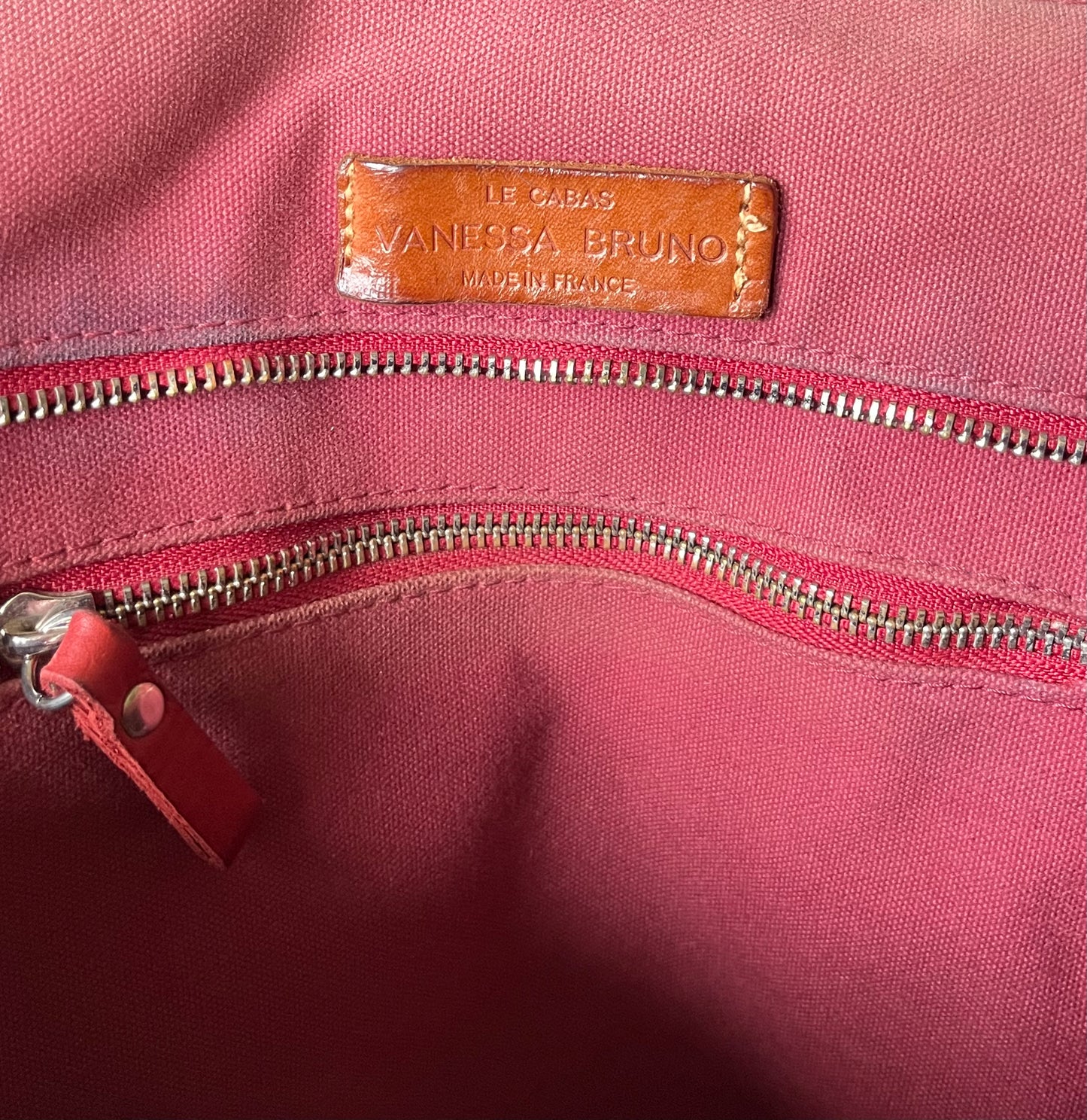 Sac cabas bordeaux Vanessa Bruno - L