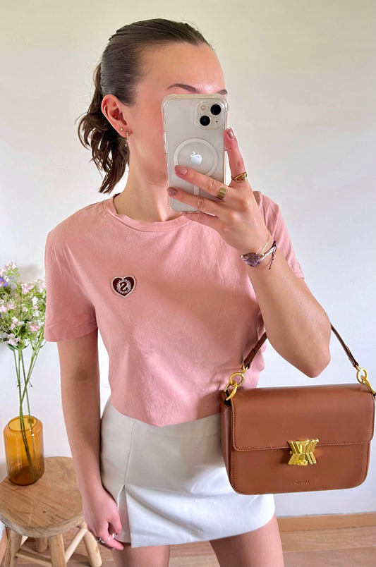 T-shirt rose pastel Sandro - S