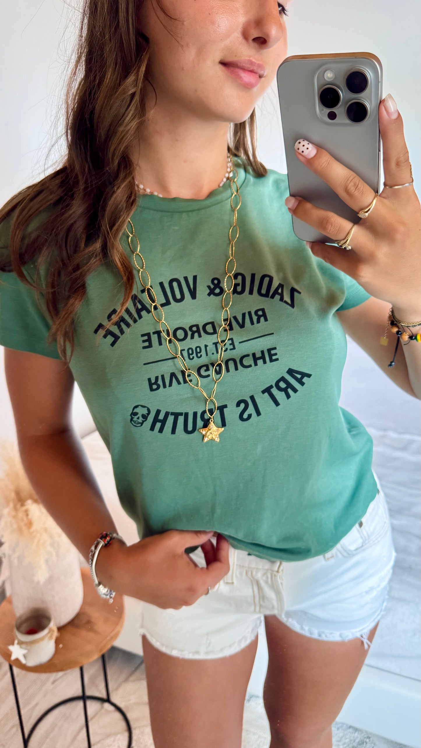 T-shirt vert Zadig & Voltaire - S