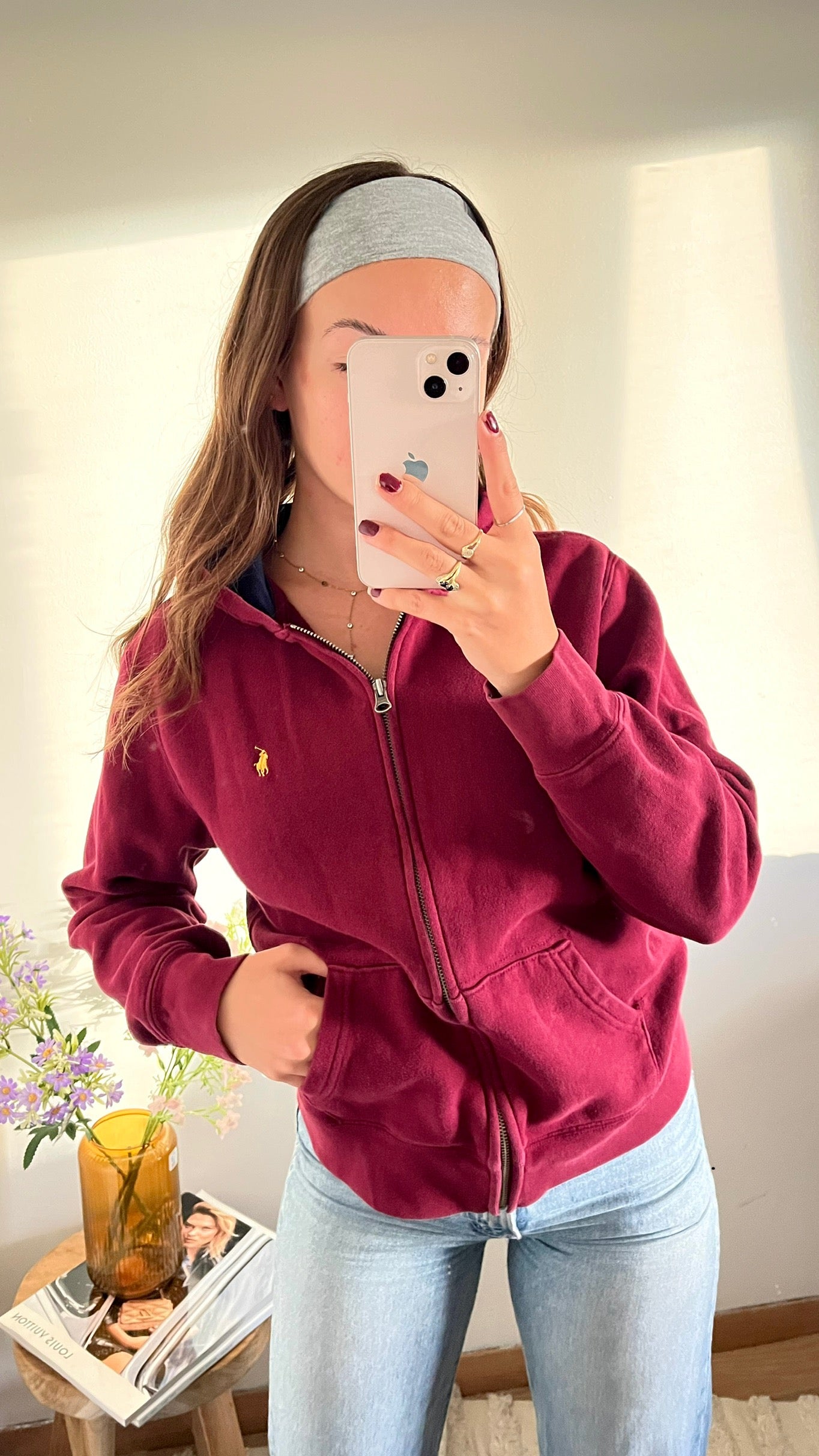 Veste a capuche bordeaux Ralph Lauren - S/M