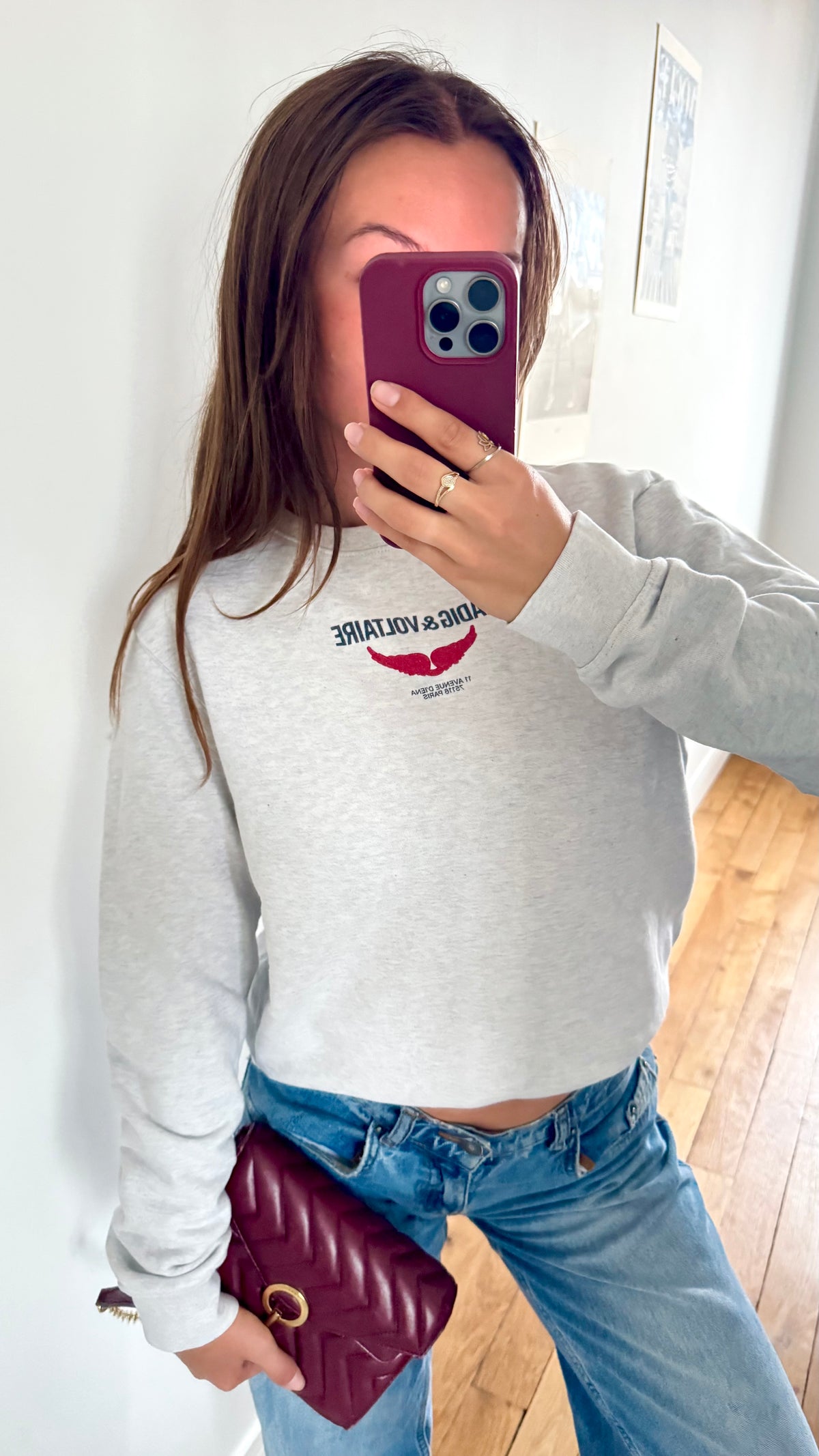 Pull gris ailes Zadig & Voltaire - S