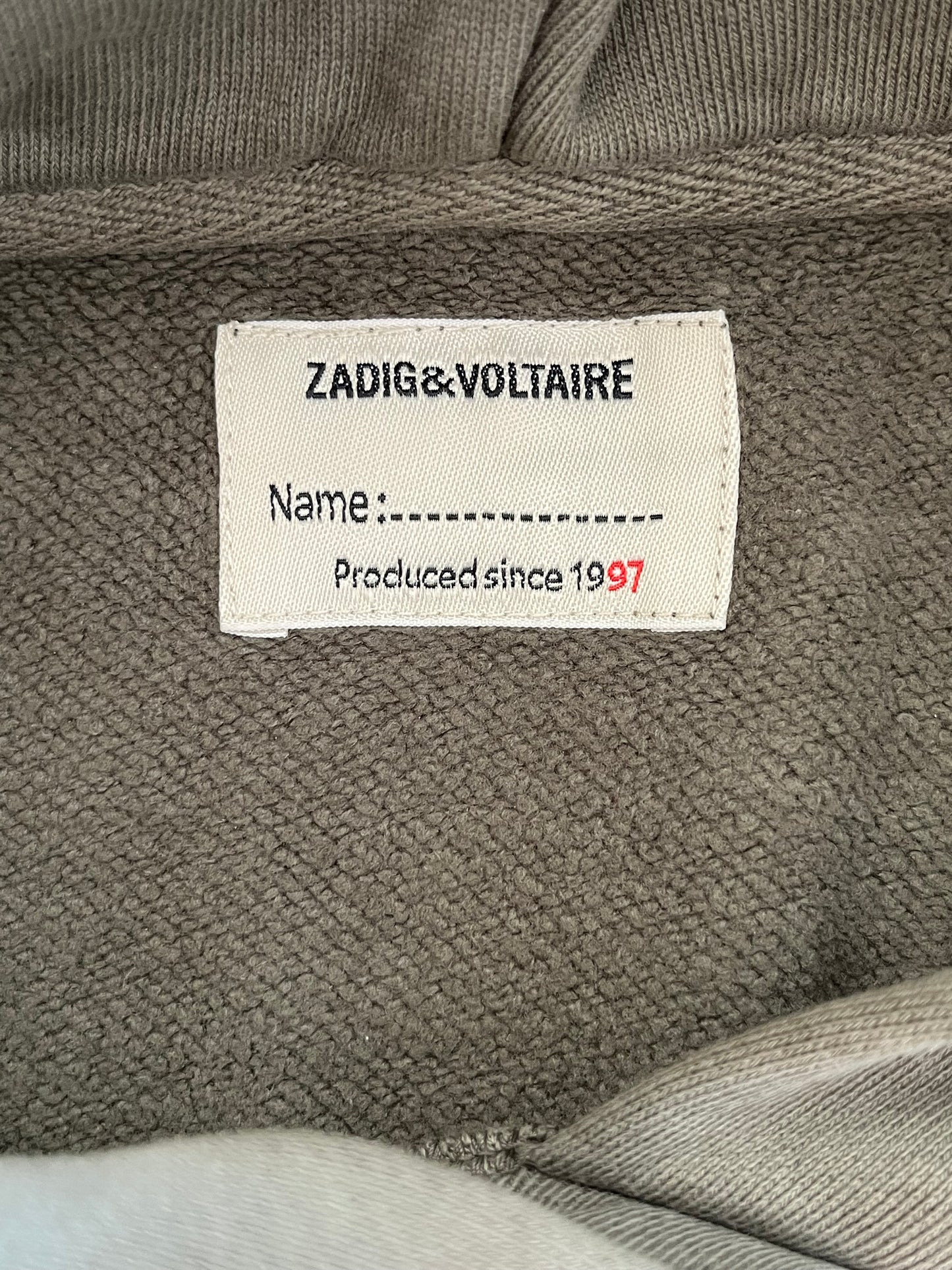 Sweat à capuche kaki Zadig & Voltaire - XS