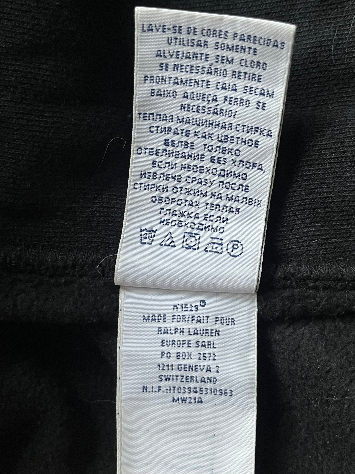 Veste à capuche noire Ralph Lauren - S homme / M femme