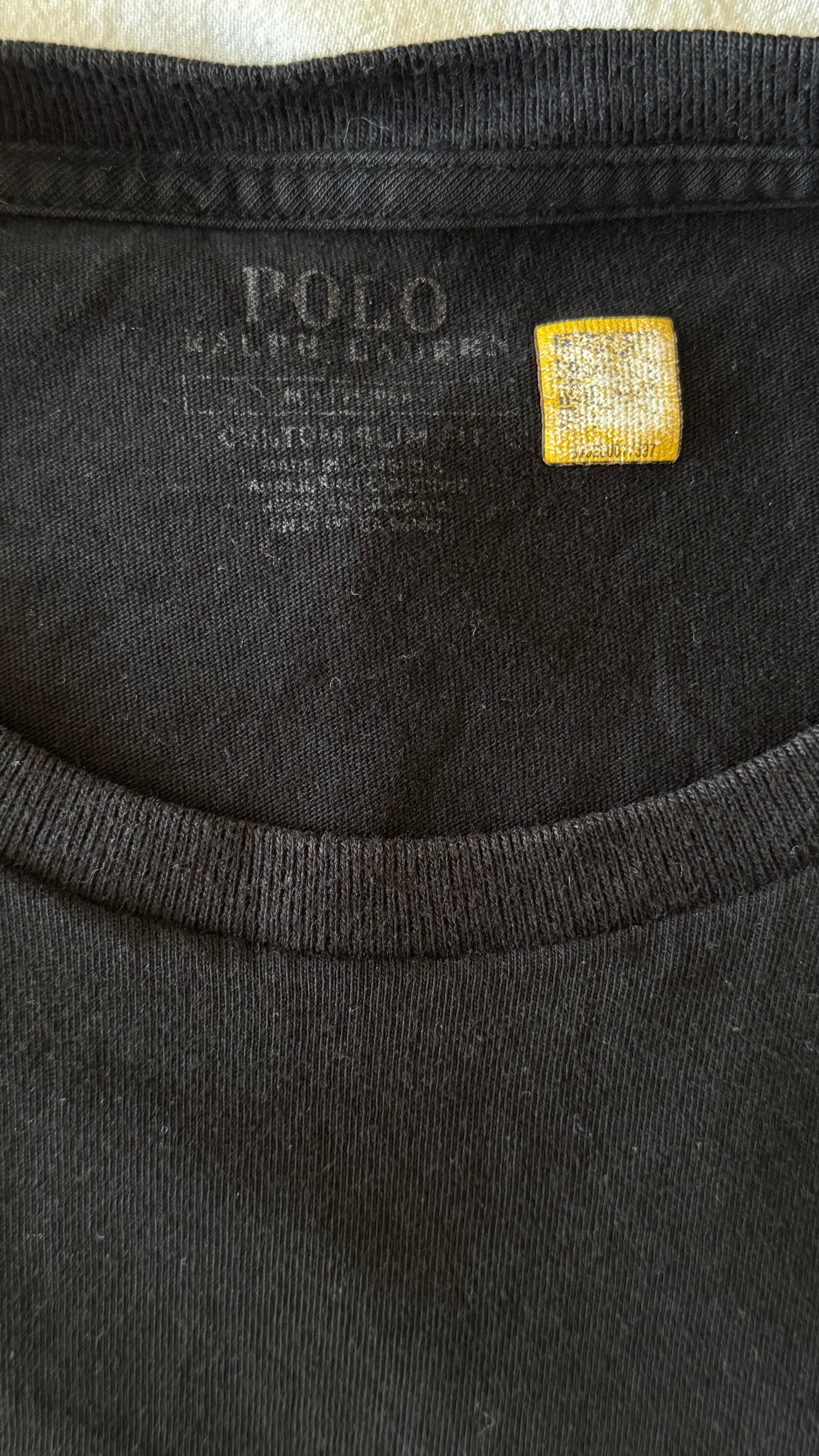 T-shirt col rond noir Ralph Lauren - M unisex