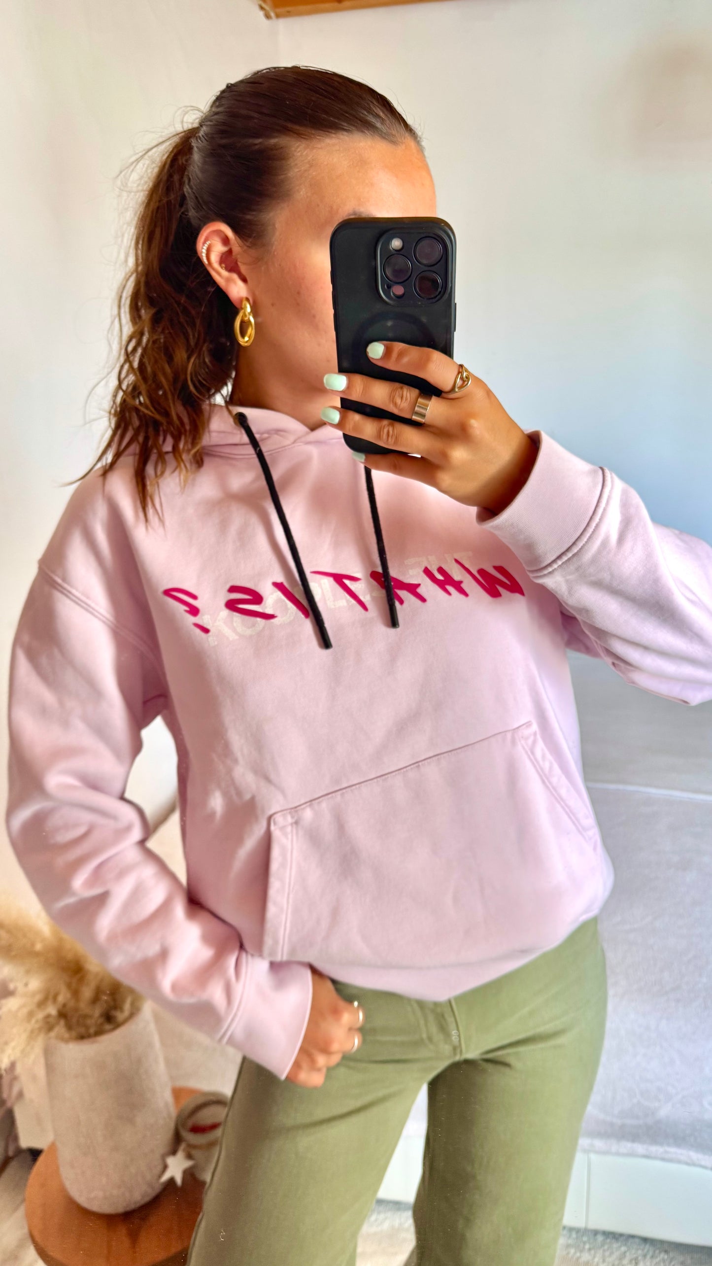 Sweat à capuche rose The Kooples - S