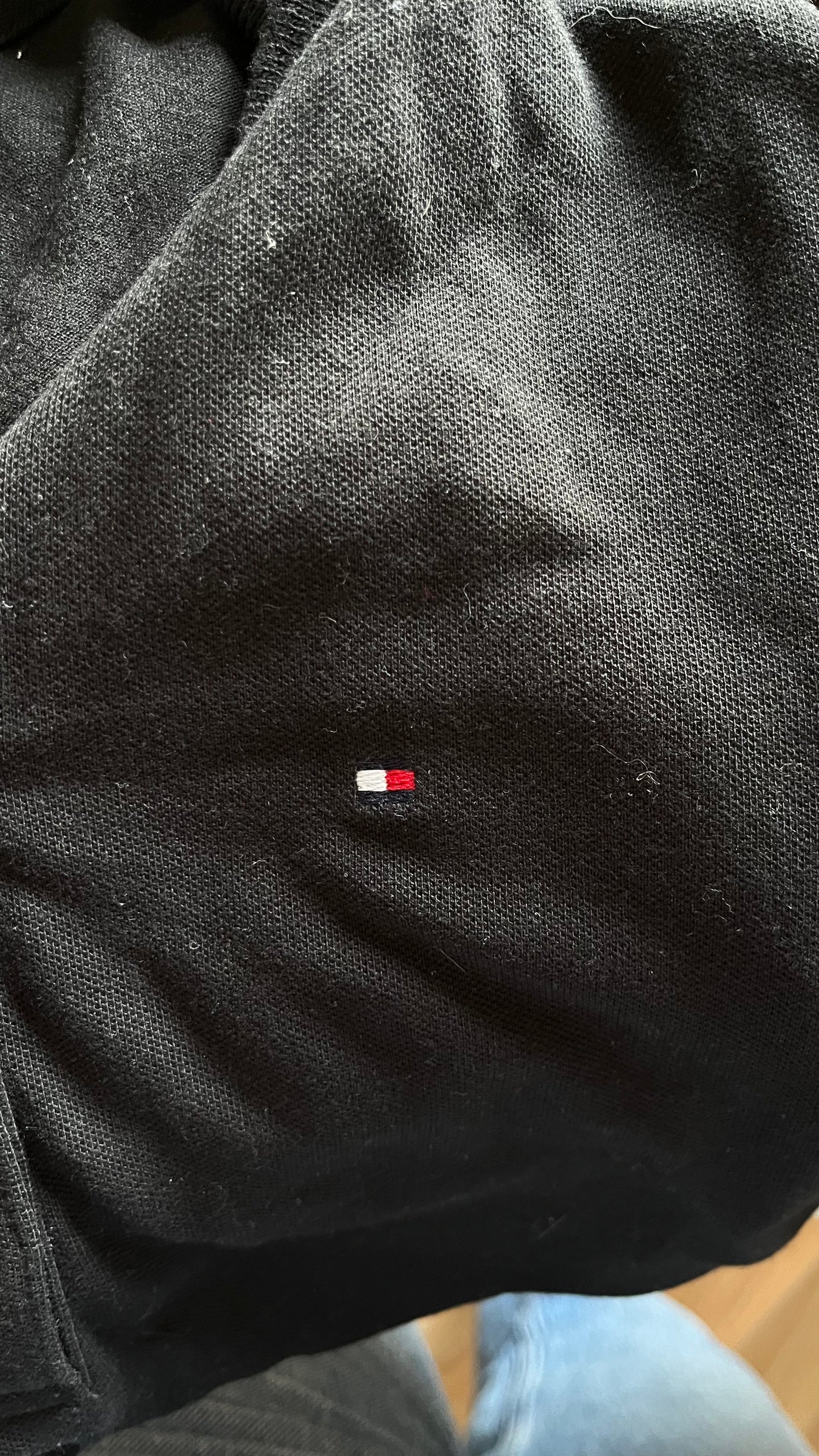 Polo noir Tommy Hilfiger - S