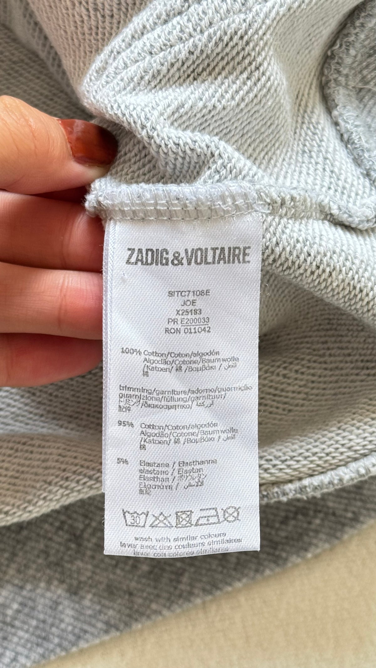 Sweat Gris Zadig & Voltaire - S