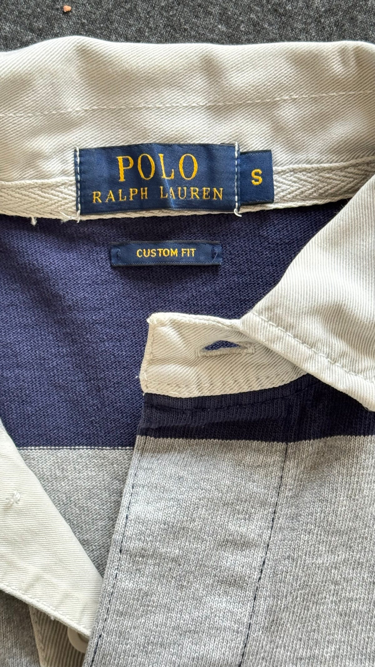 Polo rayé manche longue Ralph Lauren - S homme / M femme