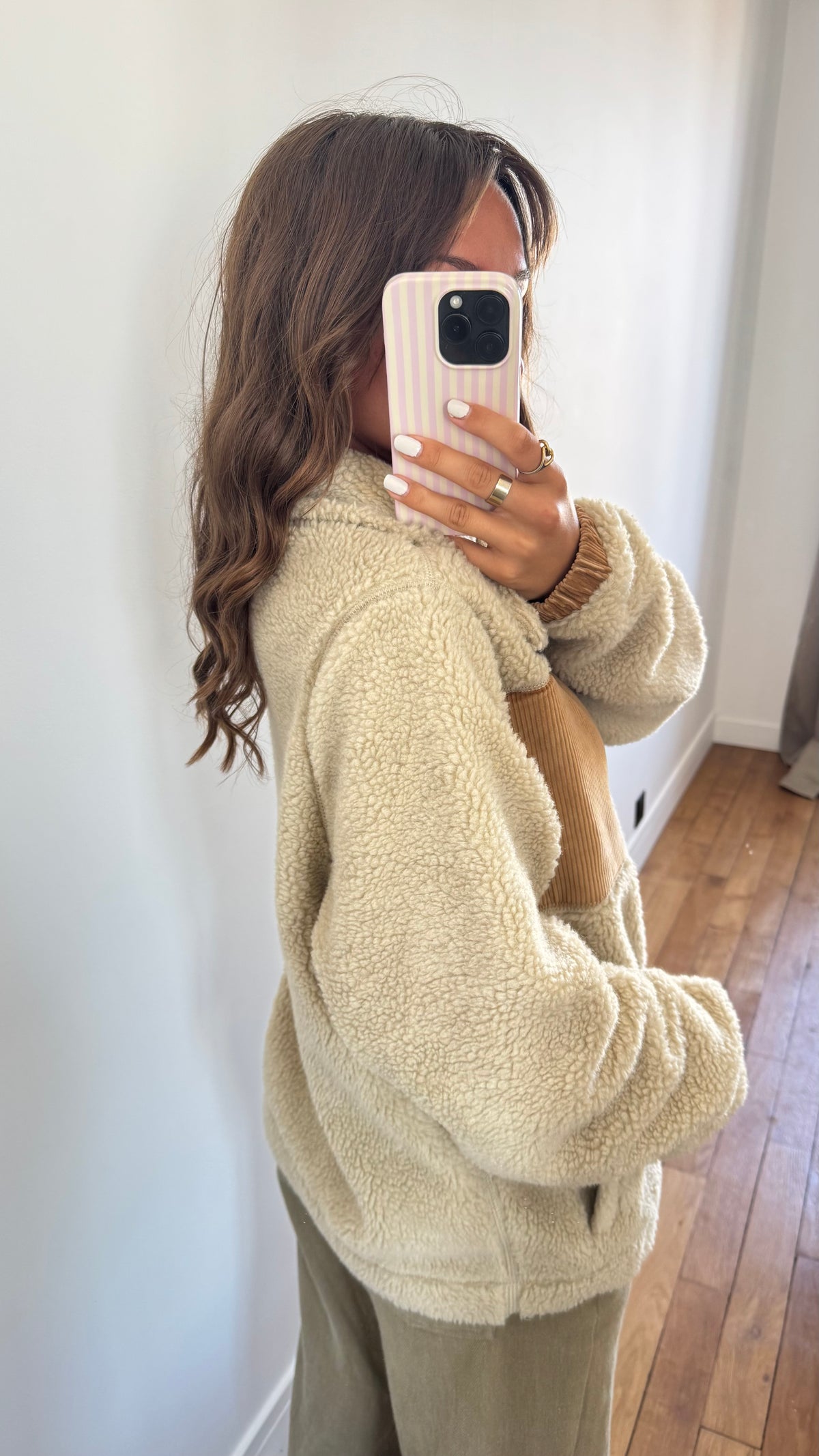 Doudoune mouton beige Ralph Lauren - L