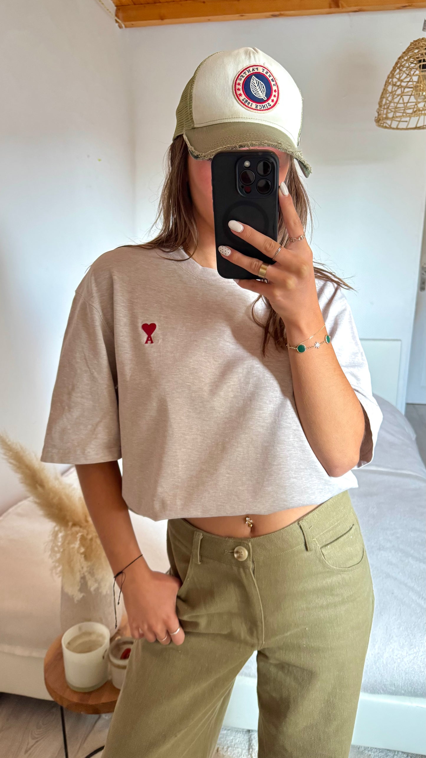 T-shirt beige Ami Paris - M unisex