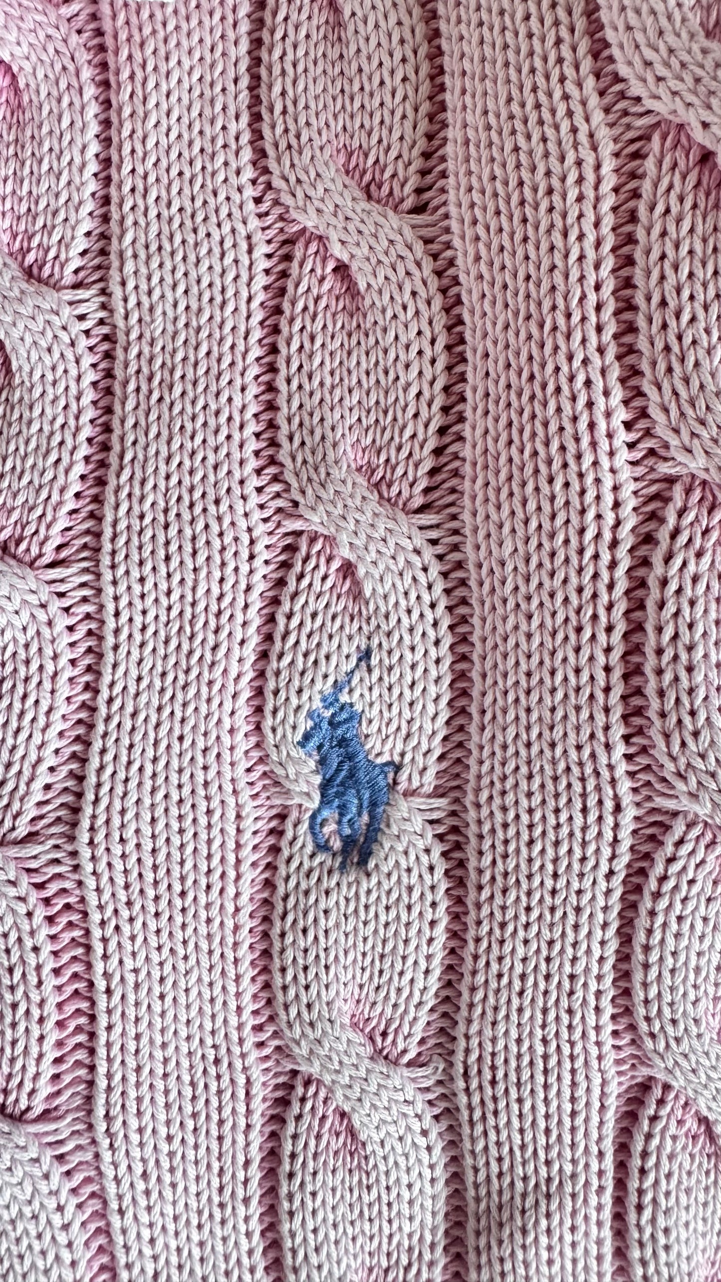 Polo rose torsadé Ralph Lauren - L