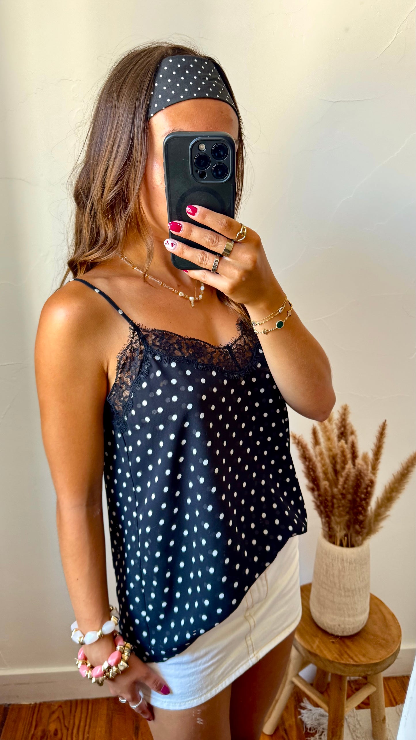 Top à pois dentelle The Kooples - M