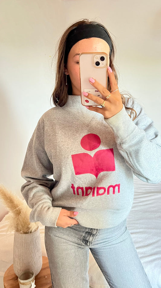 Sweat gris col rond Isabel Marant - S