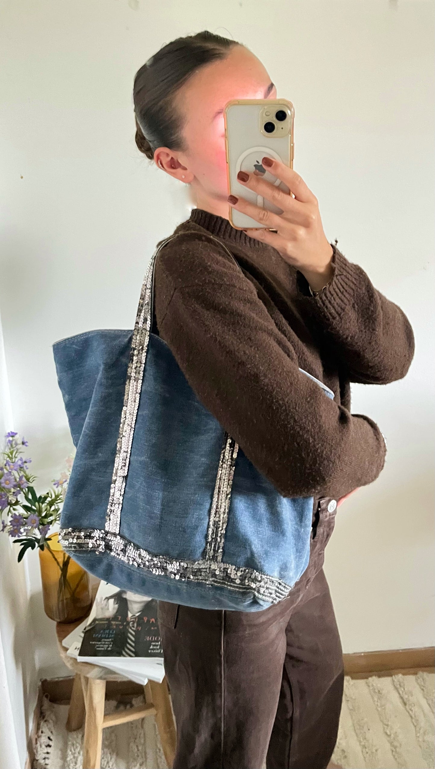 Sac cabas effet jean Vanessa Bruno