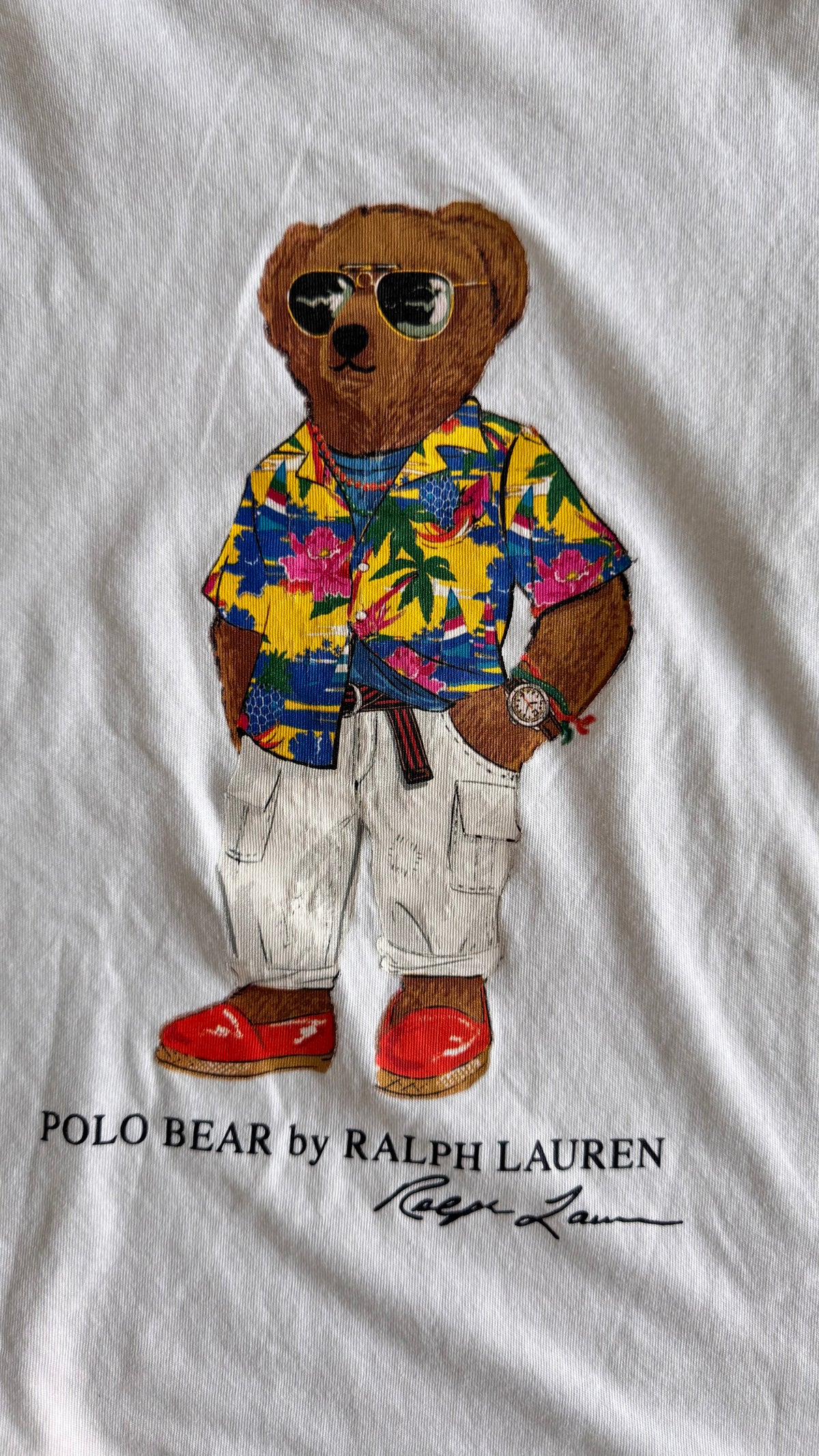 T-shirt blanc nounours Ralph Lauren - S
