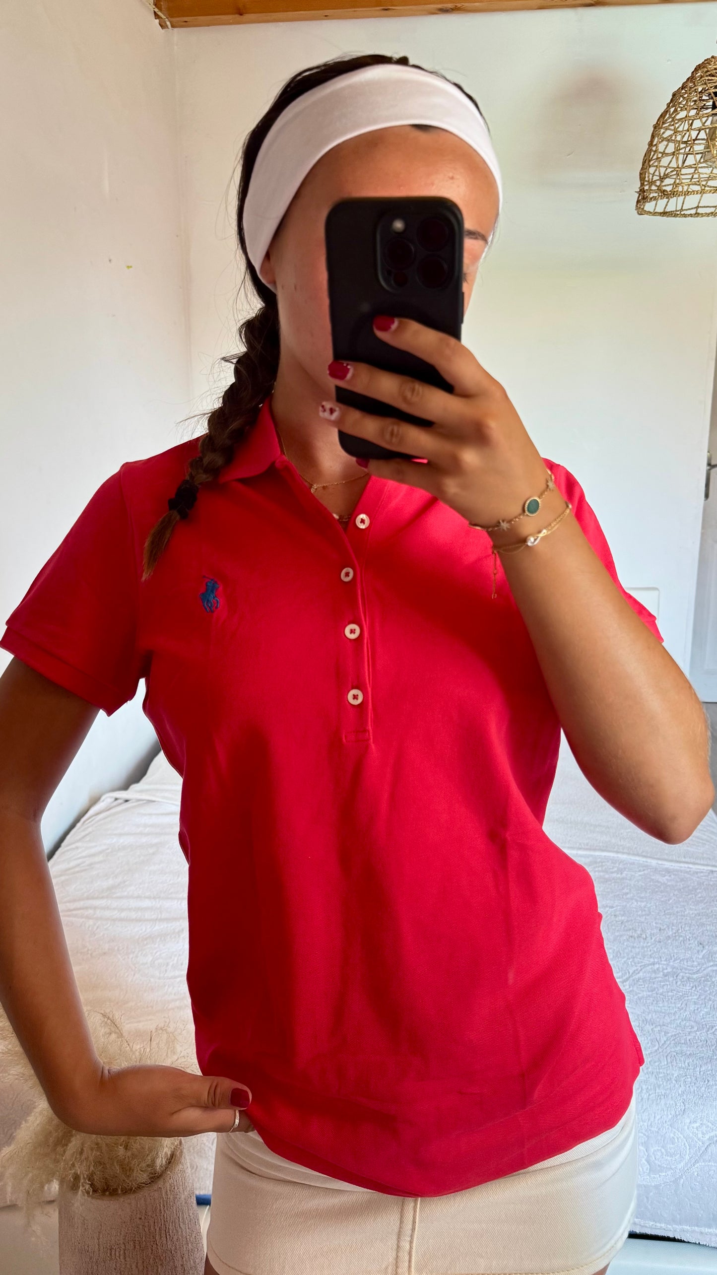 Polo rouge Ralph Lauren - L