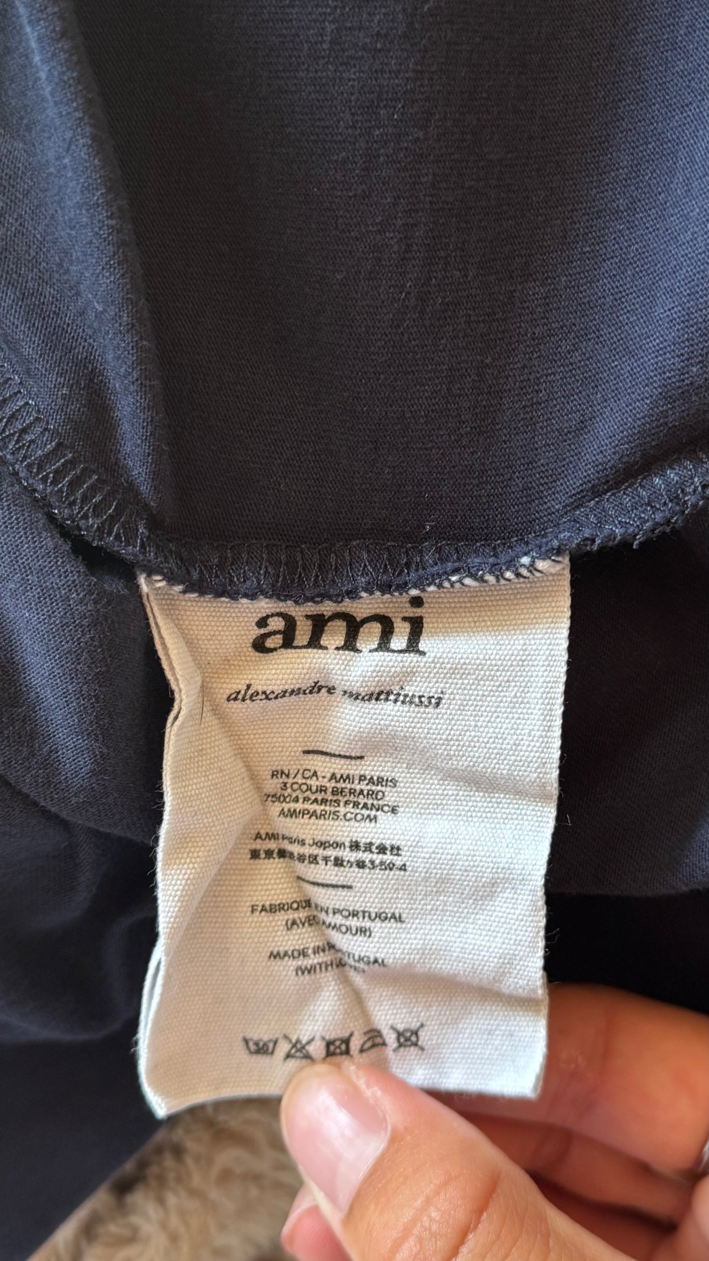 T-shirt marine Ami Paris - S
