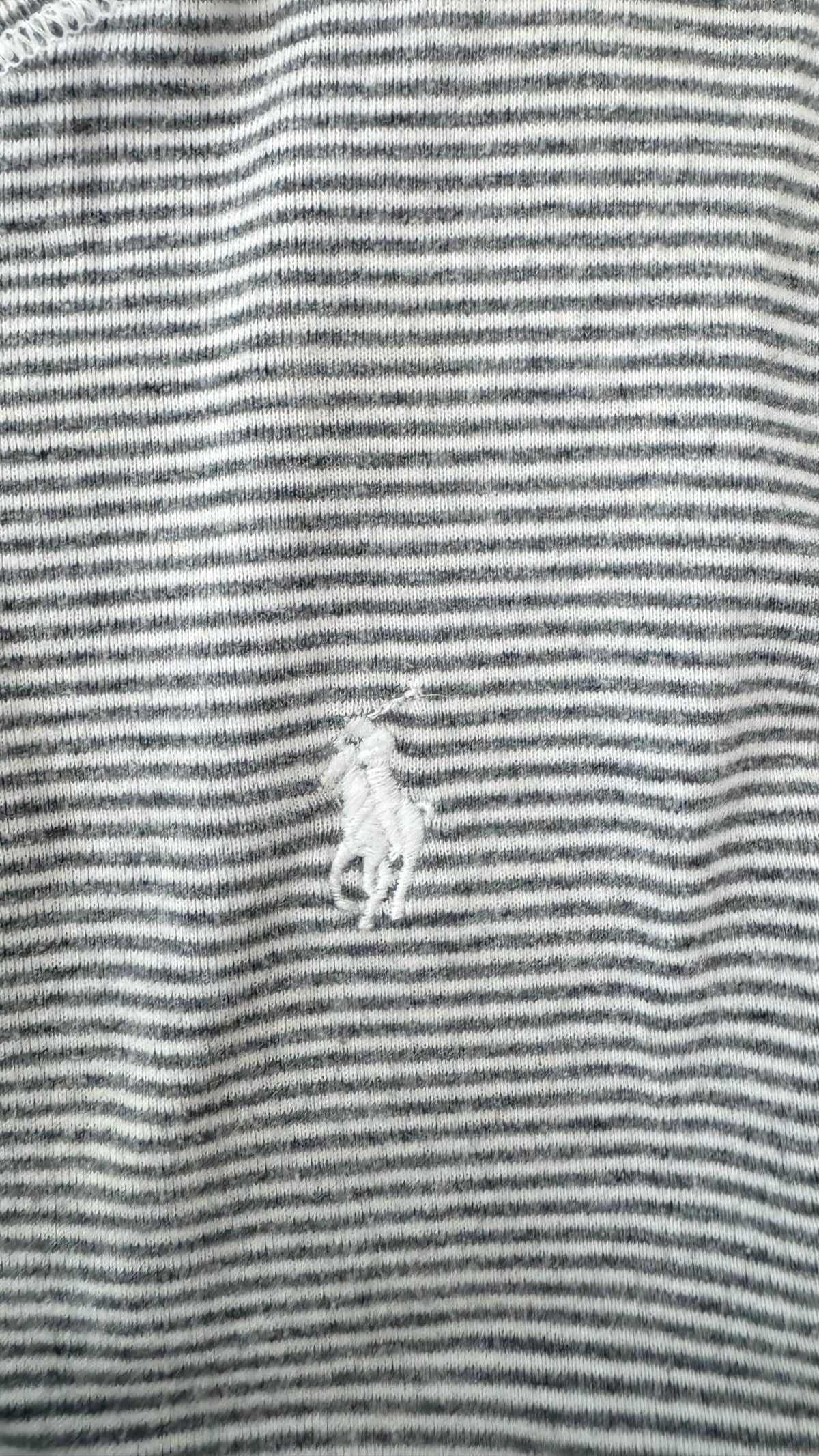 T-shirt gris rayé Ralph Lauren - M