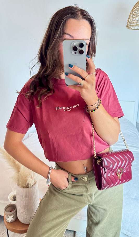 T-shirt bordeaux The Kooples - S