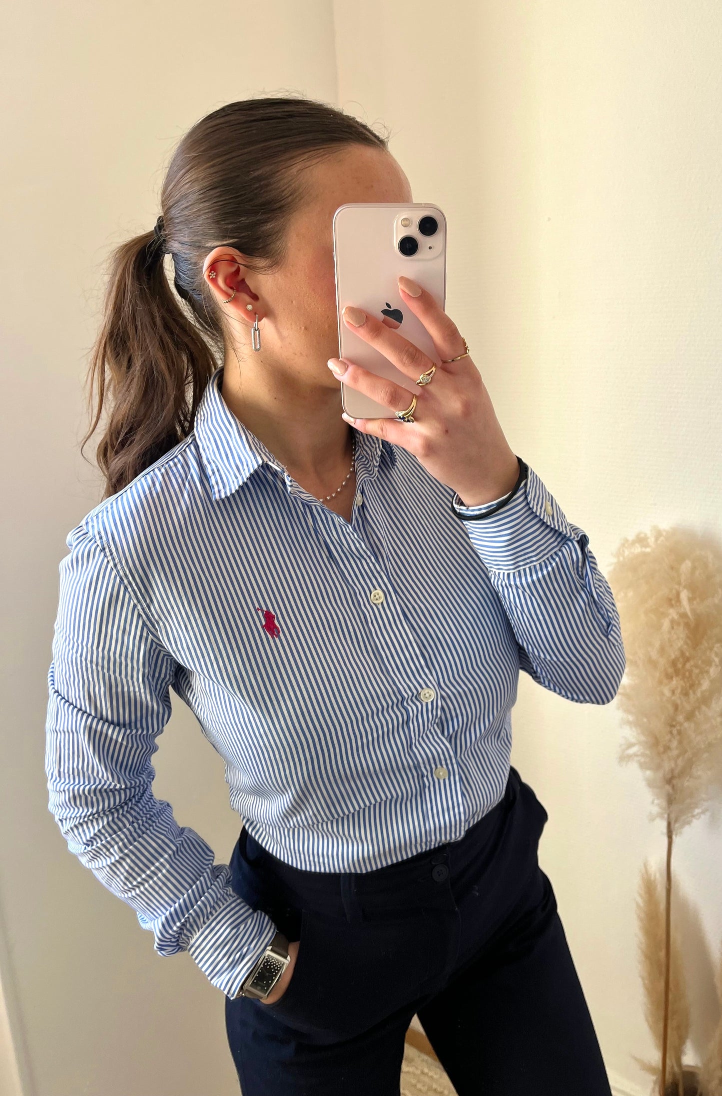 Chemise rayée cintrée Ralph Lauren - S
