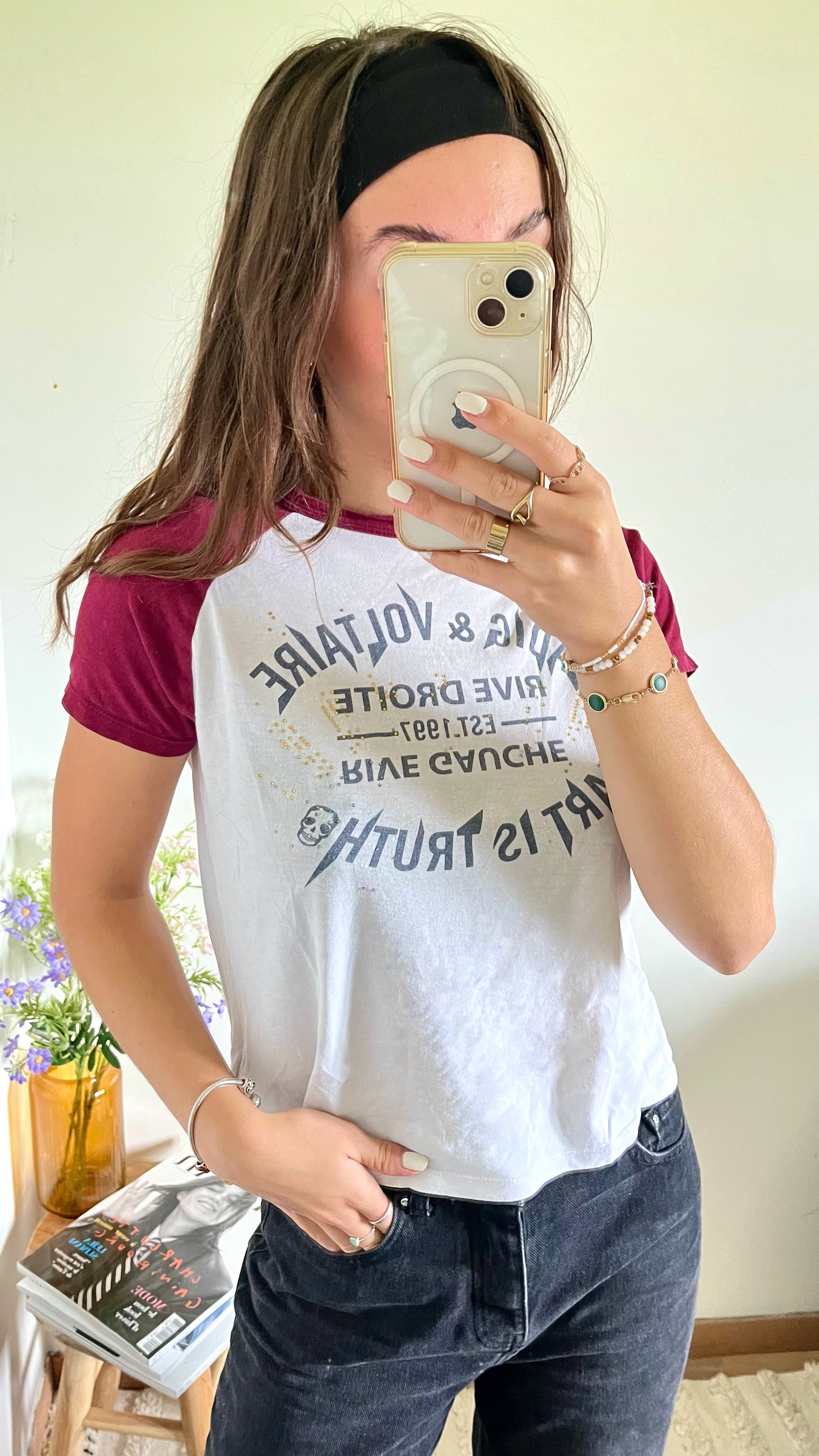 T-shirt Zadig & Voltaire Bordeaux - XS