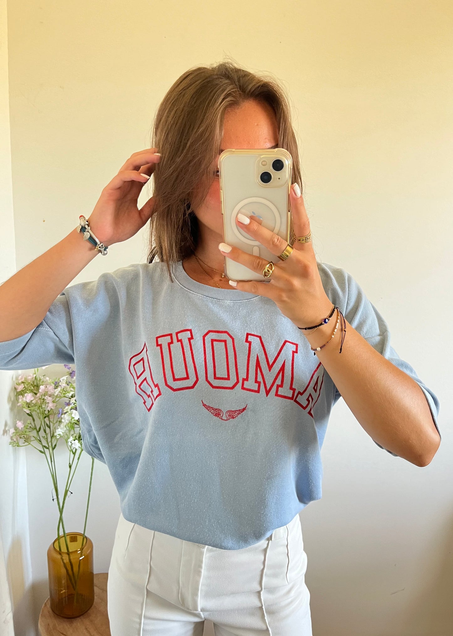 T-shirt bleu pastel Amour Zadig & Voltaire - M