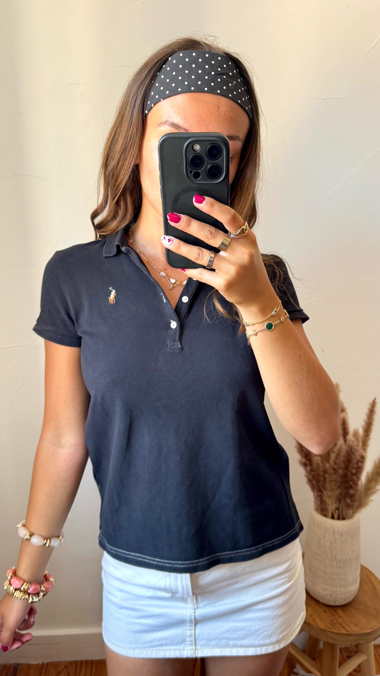 Polo noir Ralph Lauren - XS