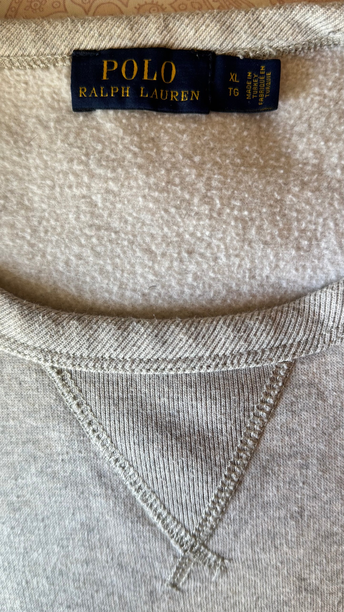 Sweat col rond gris Ralph Lauren - L