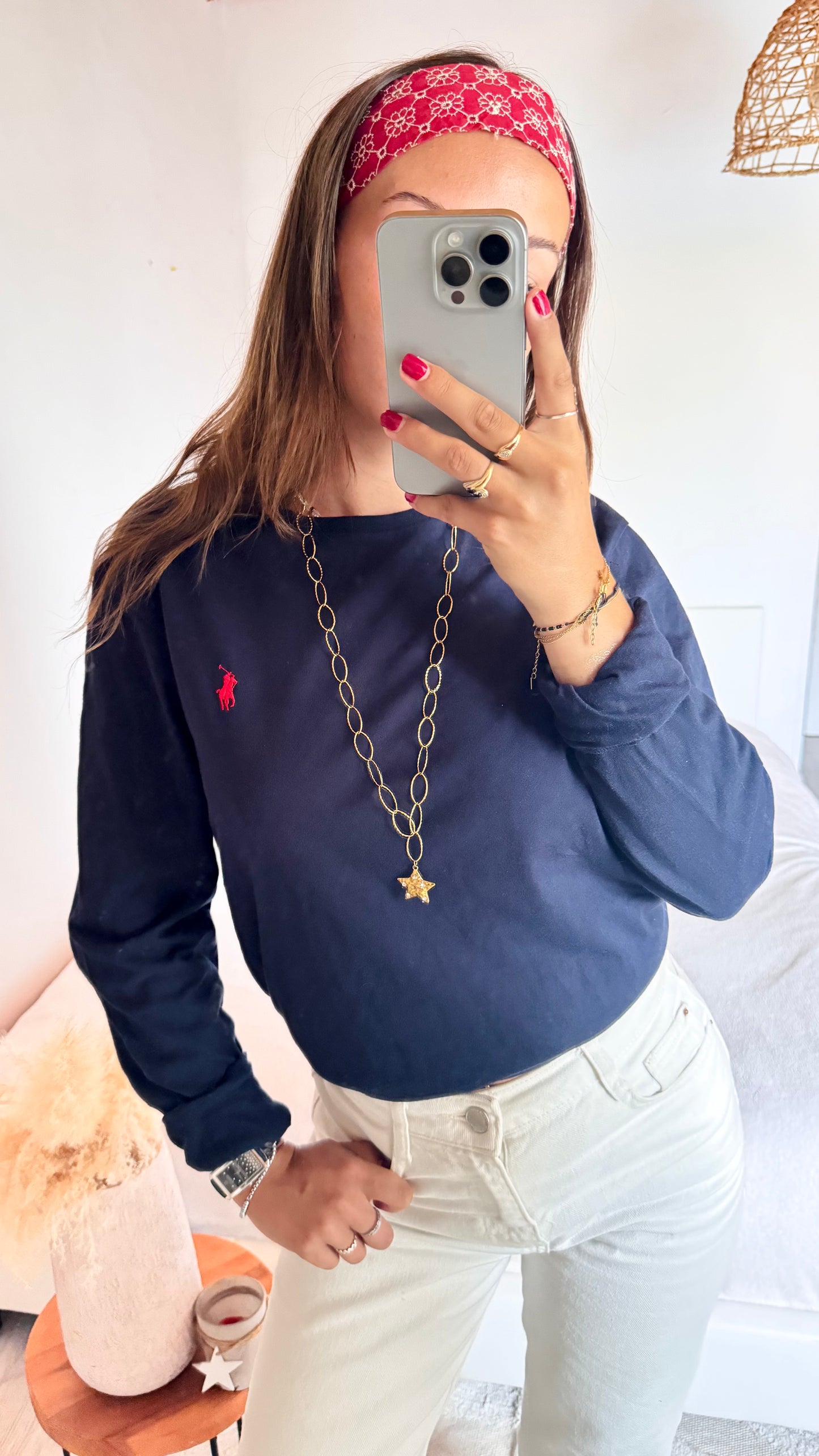 T-shirt manche longue navy Ralph Lauren - S homme / M femme