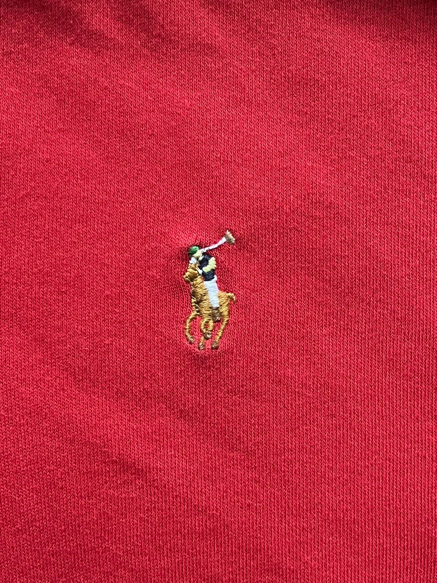 Pull demi-zippé rouge Ralph Lauren - M