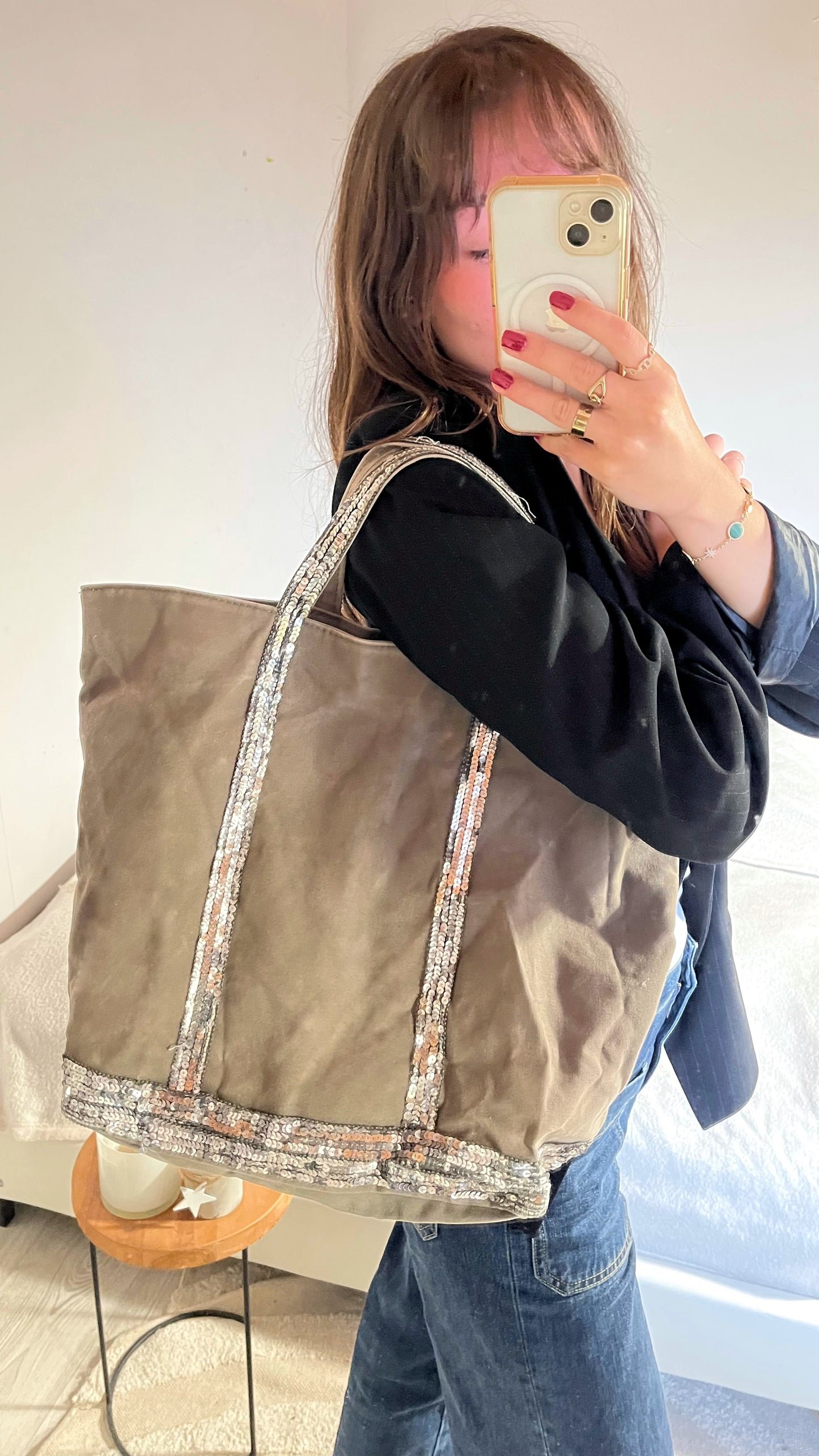 Sac cabas gris Vanessa Bruno