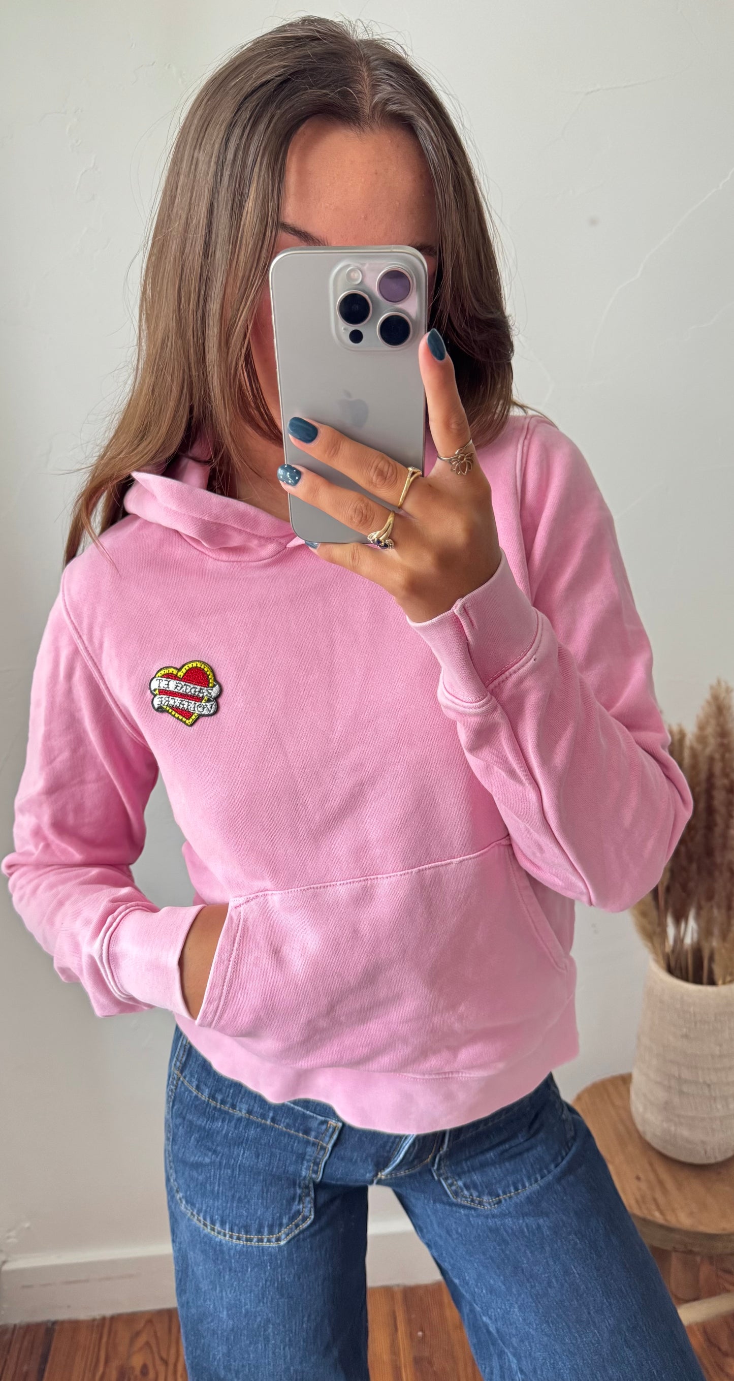 Sweat à capuche rose Zadig & Voltaire - S