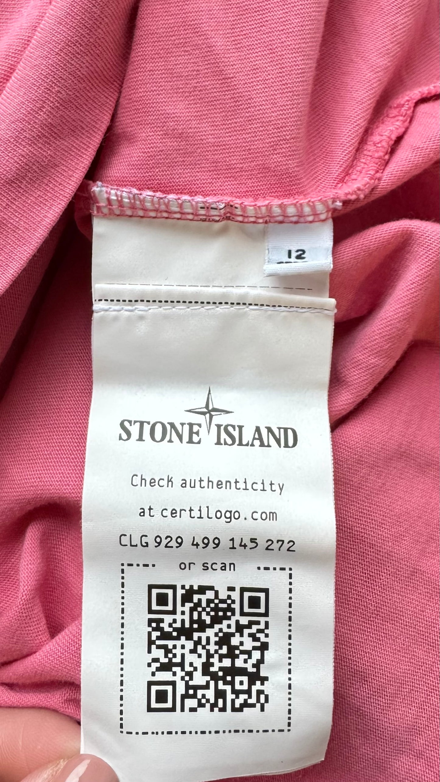 T-shirt rose Stone Island - S