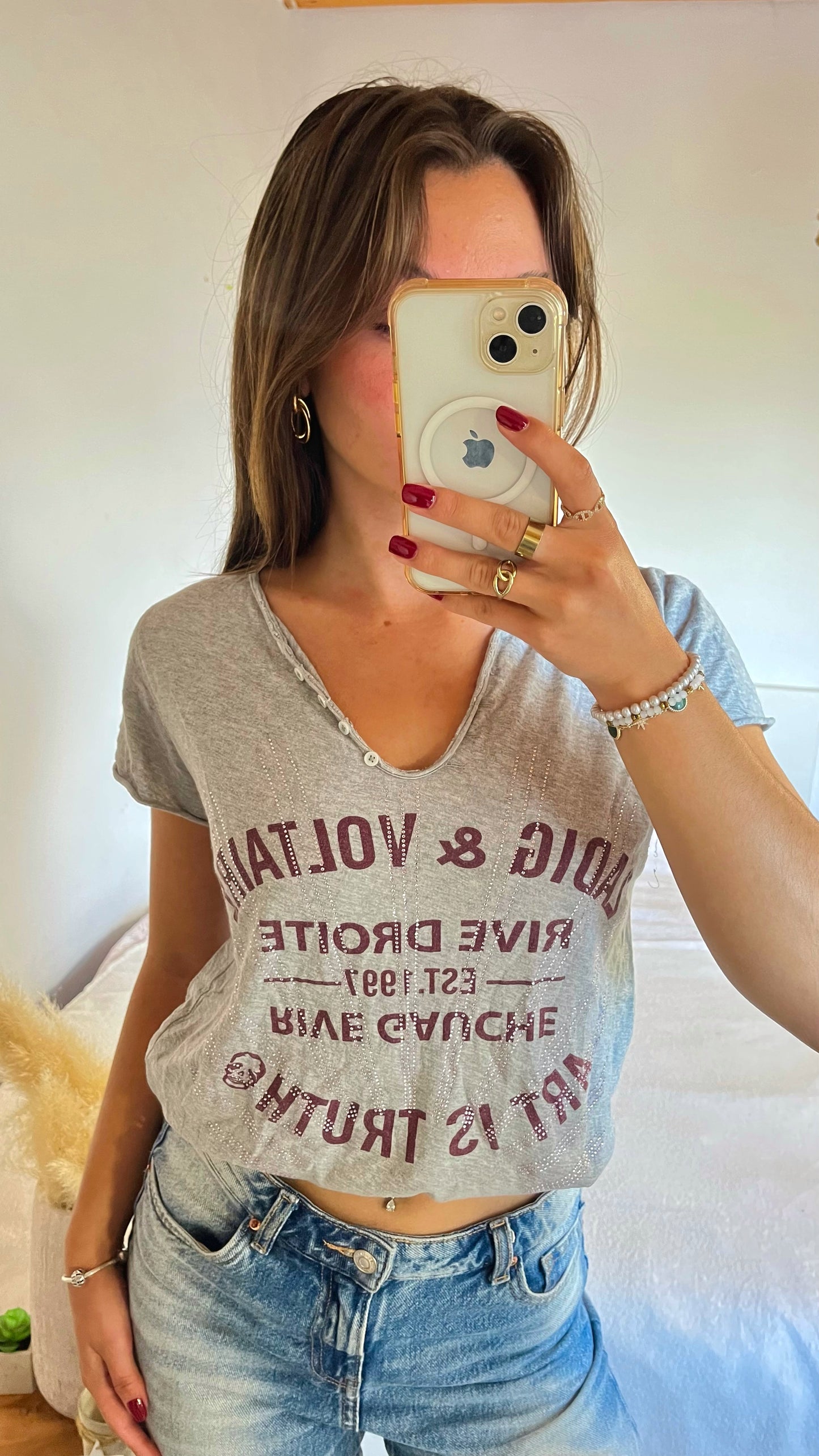 T-shirt Zadig & Voltaire gris - M