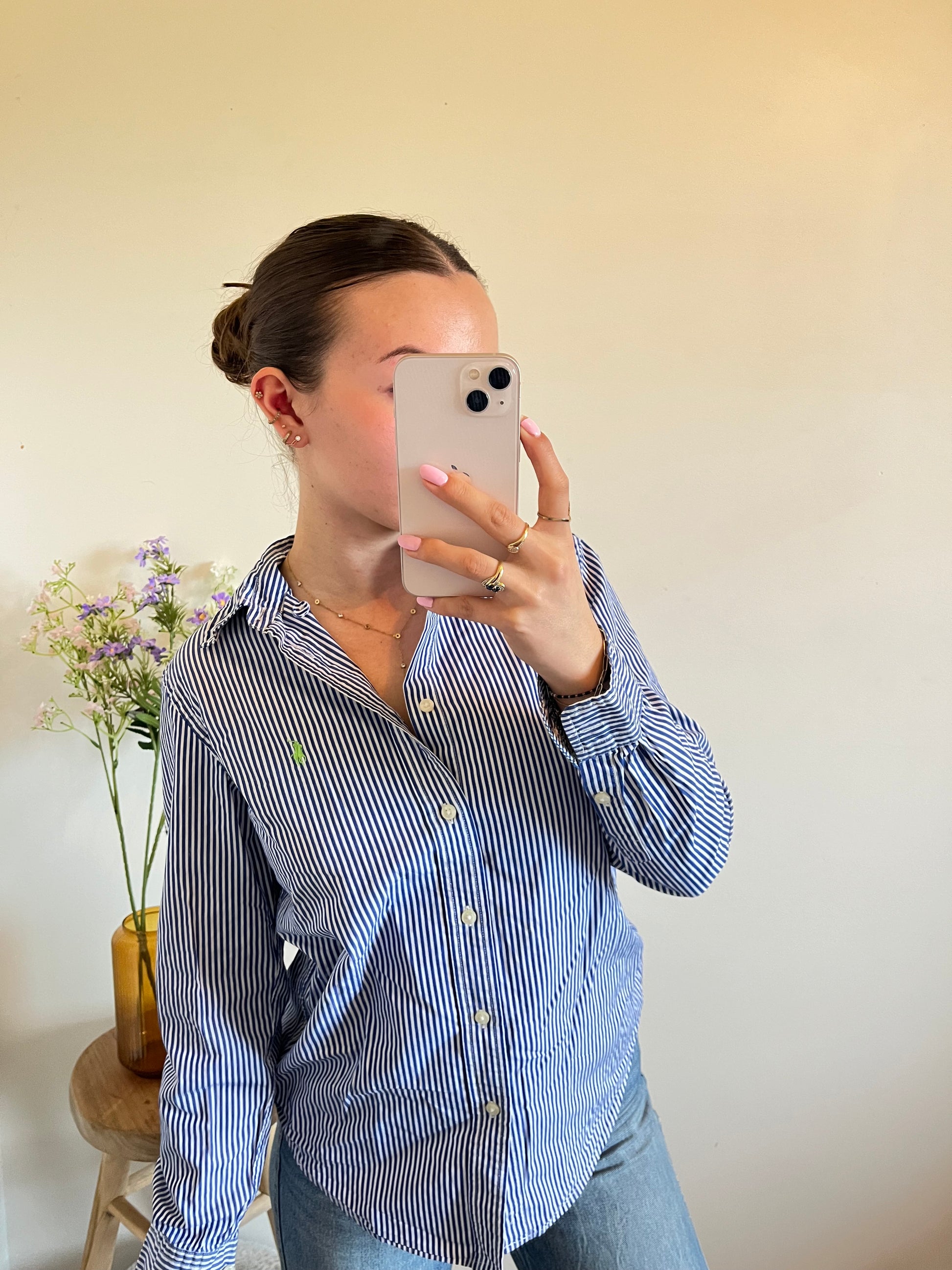 Chemise à rayures bleues Ralph Lauren - S.