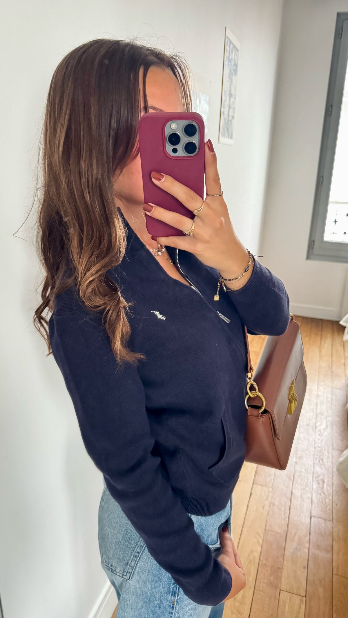 Veste zip marine Ralph Lauren - S