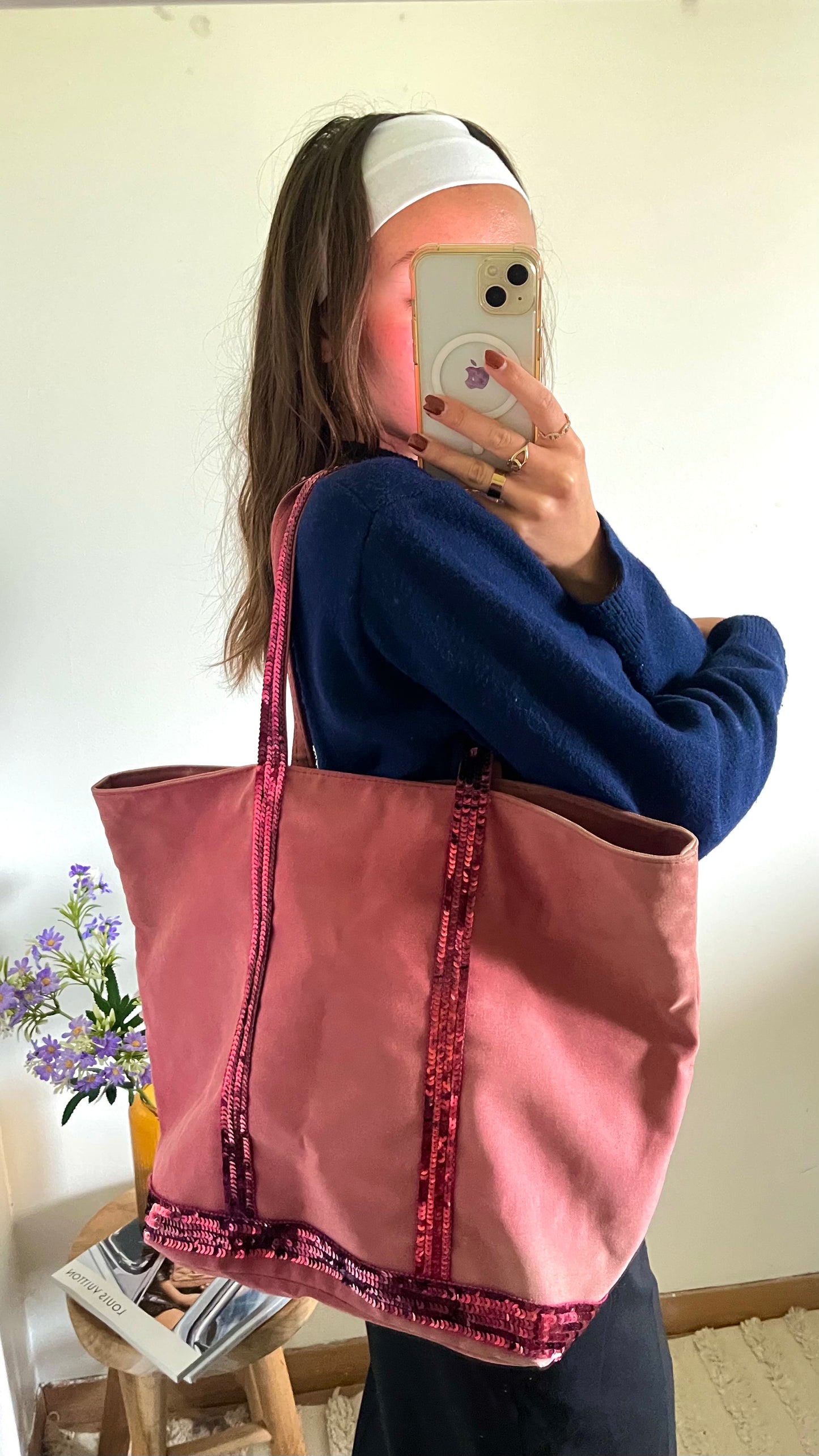 Sac cabas bordeaux Vanessa Bruno - L