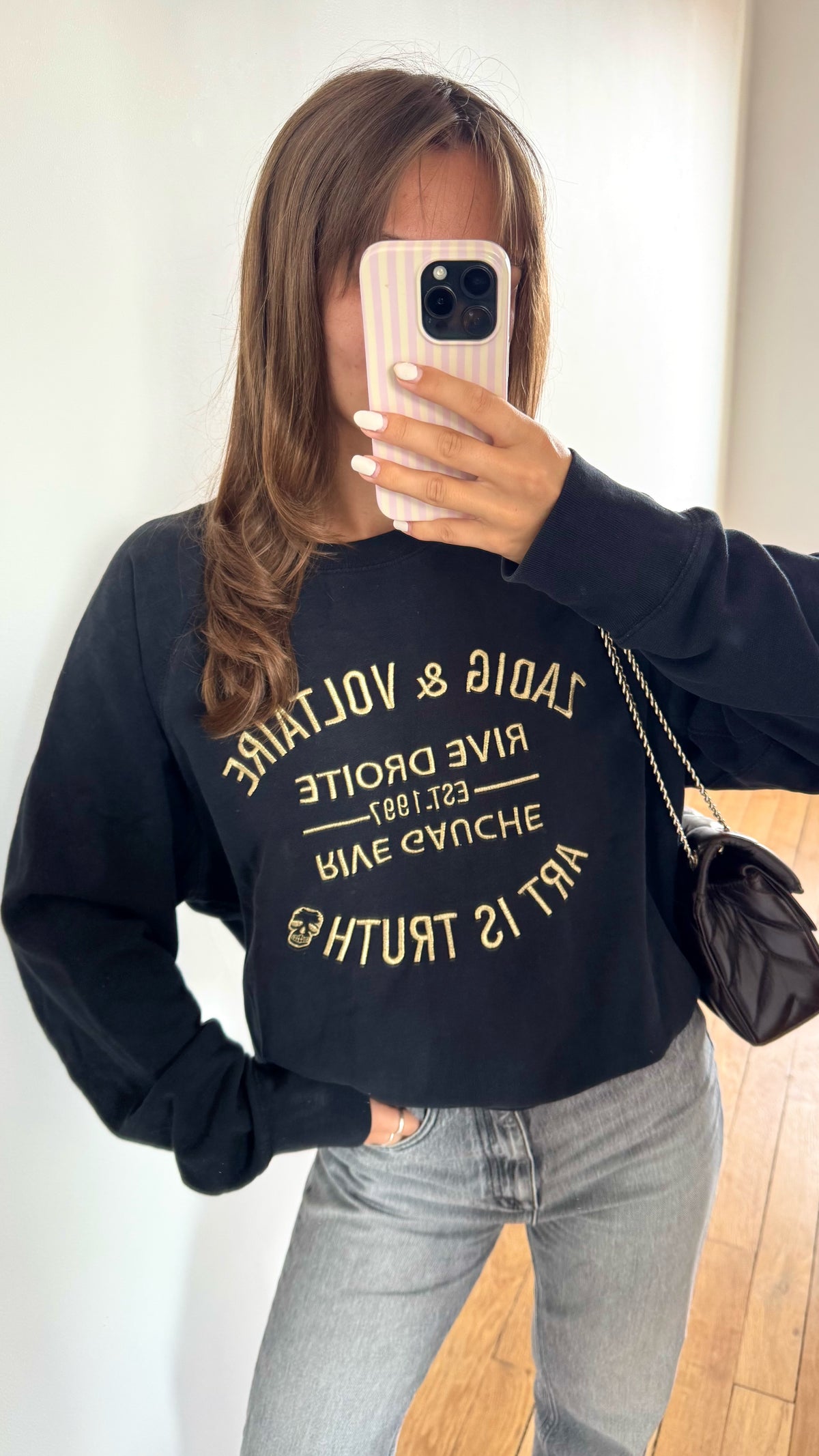 Sweat noir et doré Zadig & Voltaire - L