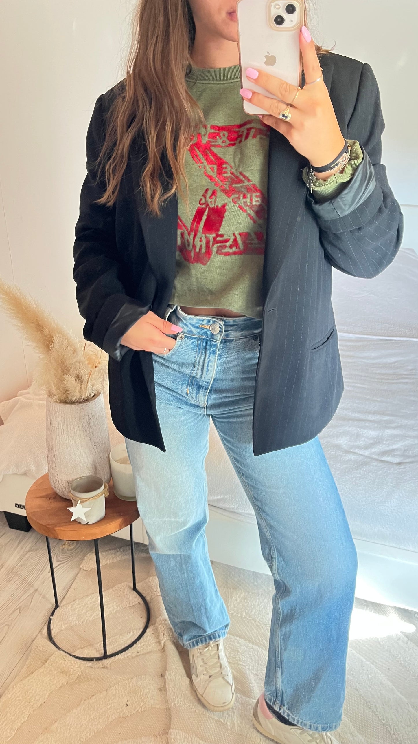 Sweat col rond kaki Zadig & Voltaire - S/M
