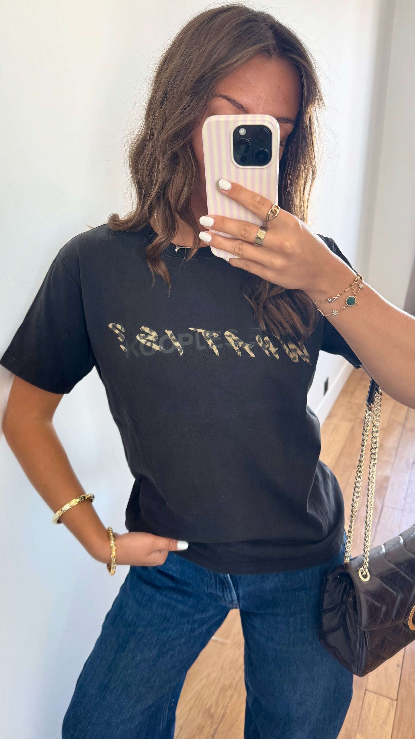 T-shirt « What is » léopard The Kooples - S et M
