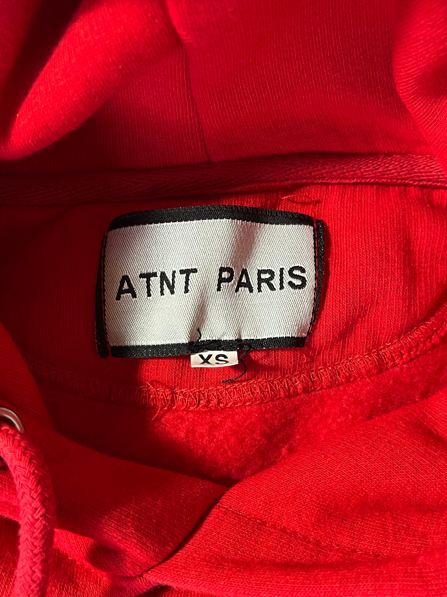 Sweat à capuche rouge ATNT PARIS - XS
