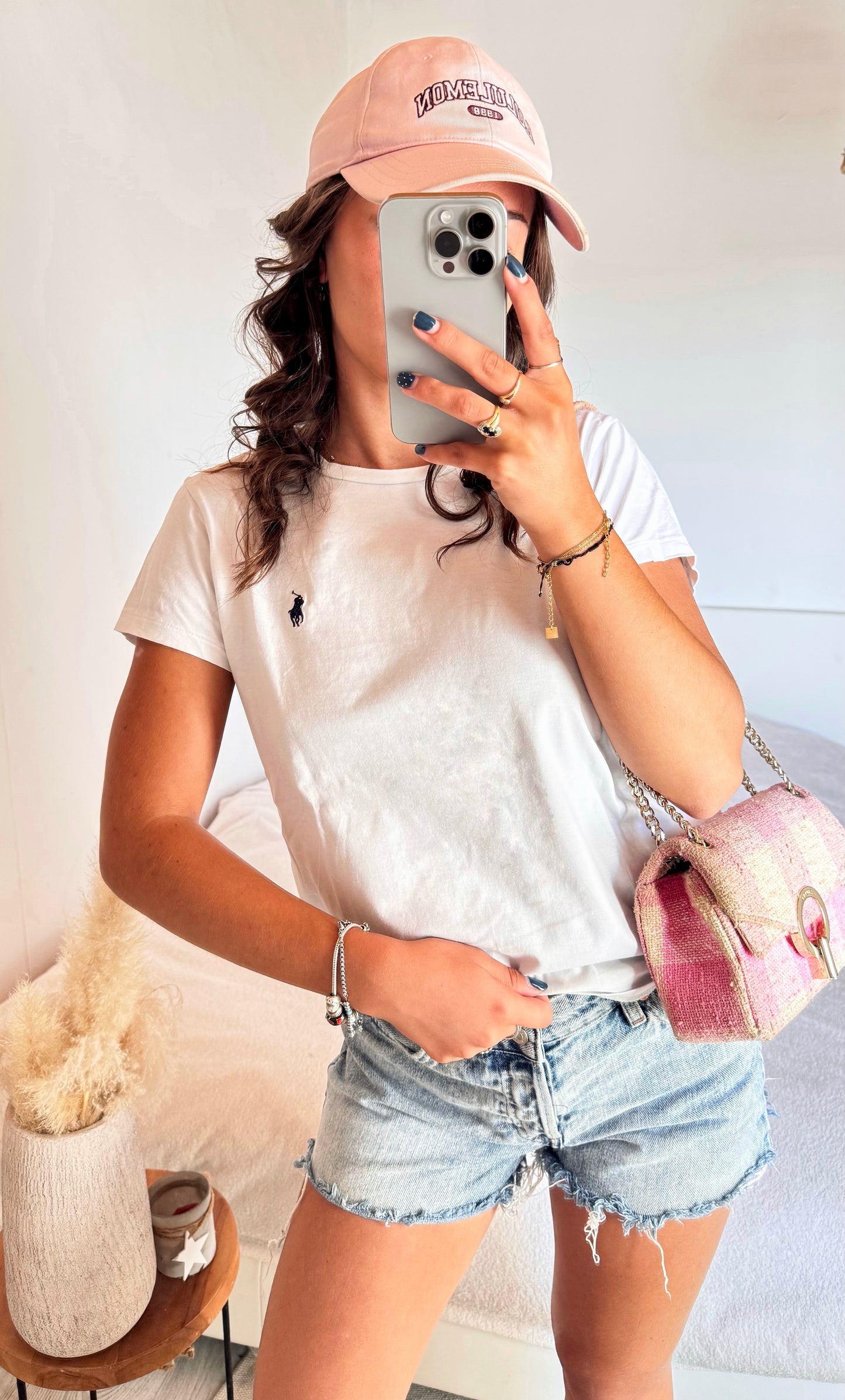 T-shirt col rond blanc Ralph Lauren - S