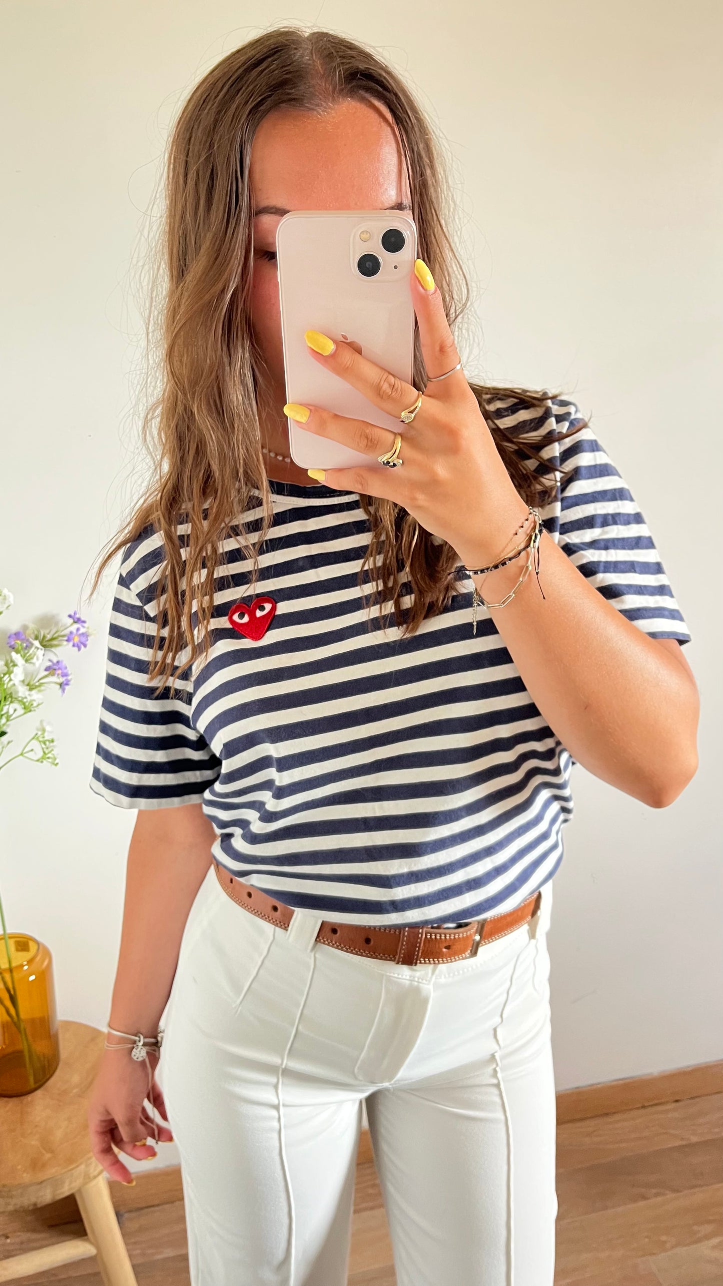 T-shirt marinière Comme Des Garçons - L