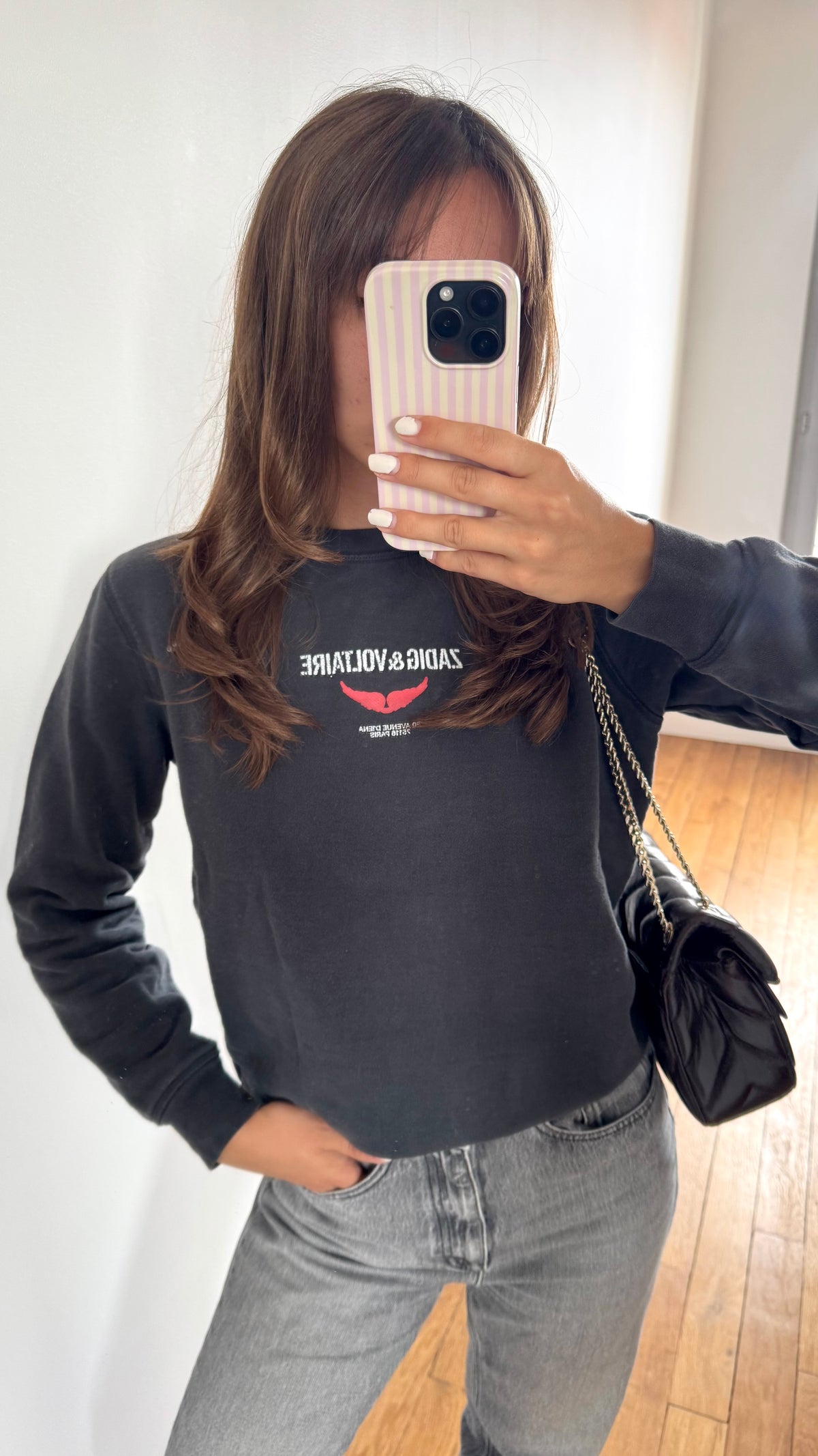 Sweat gris noir ailes Zadig & Voltaire - XS