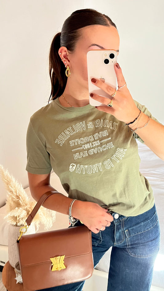 T-shirt kaki Zadig & Voltaire - XS