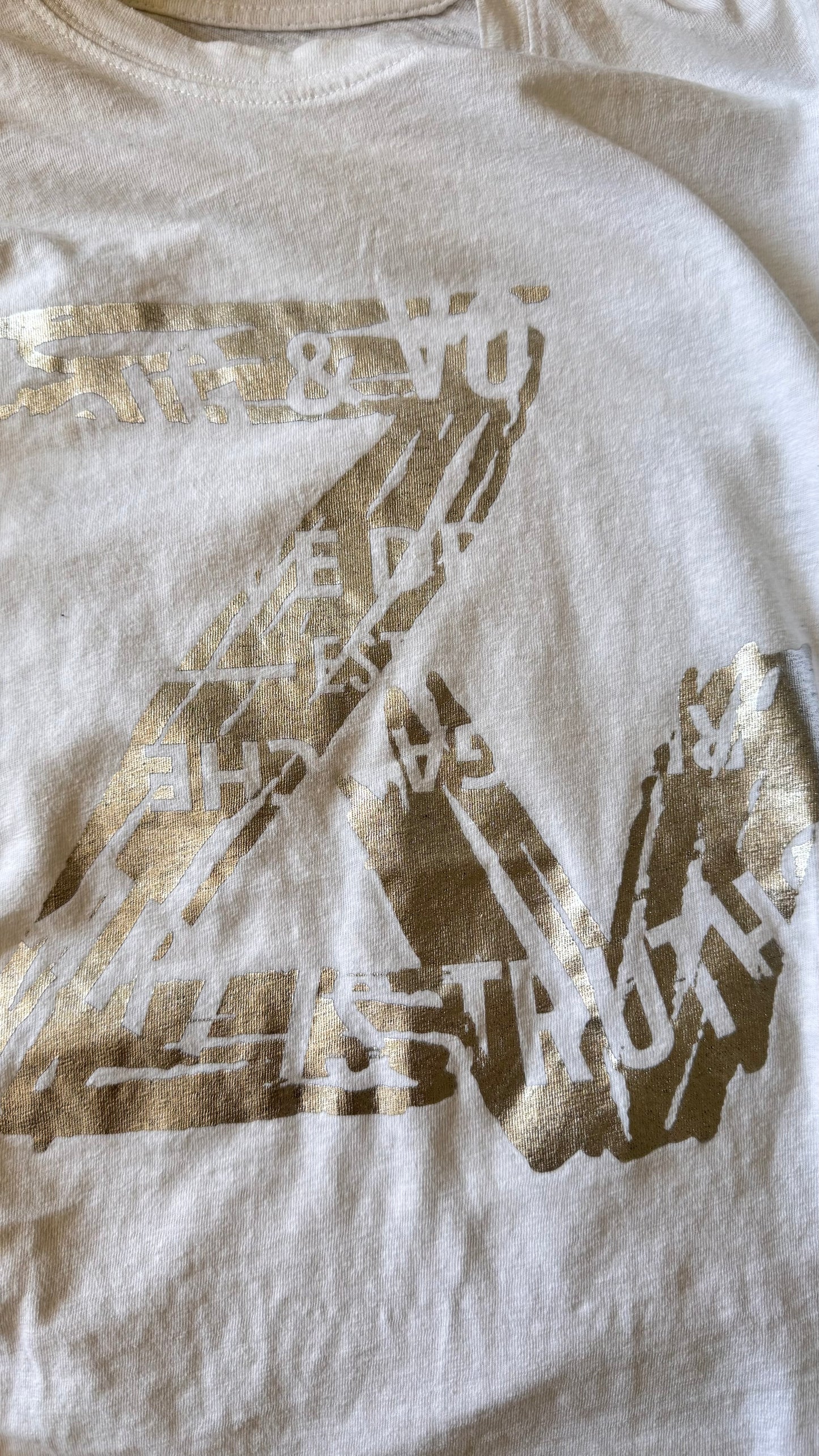 T-shirt blanc logo argenté Zadig & Voltaire - M