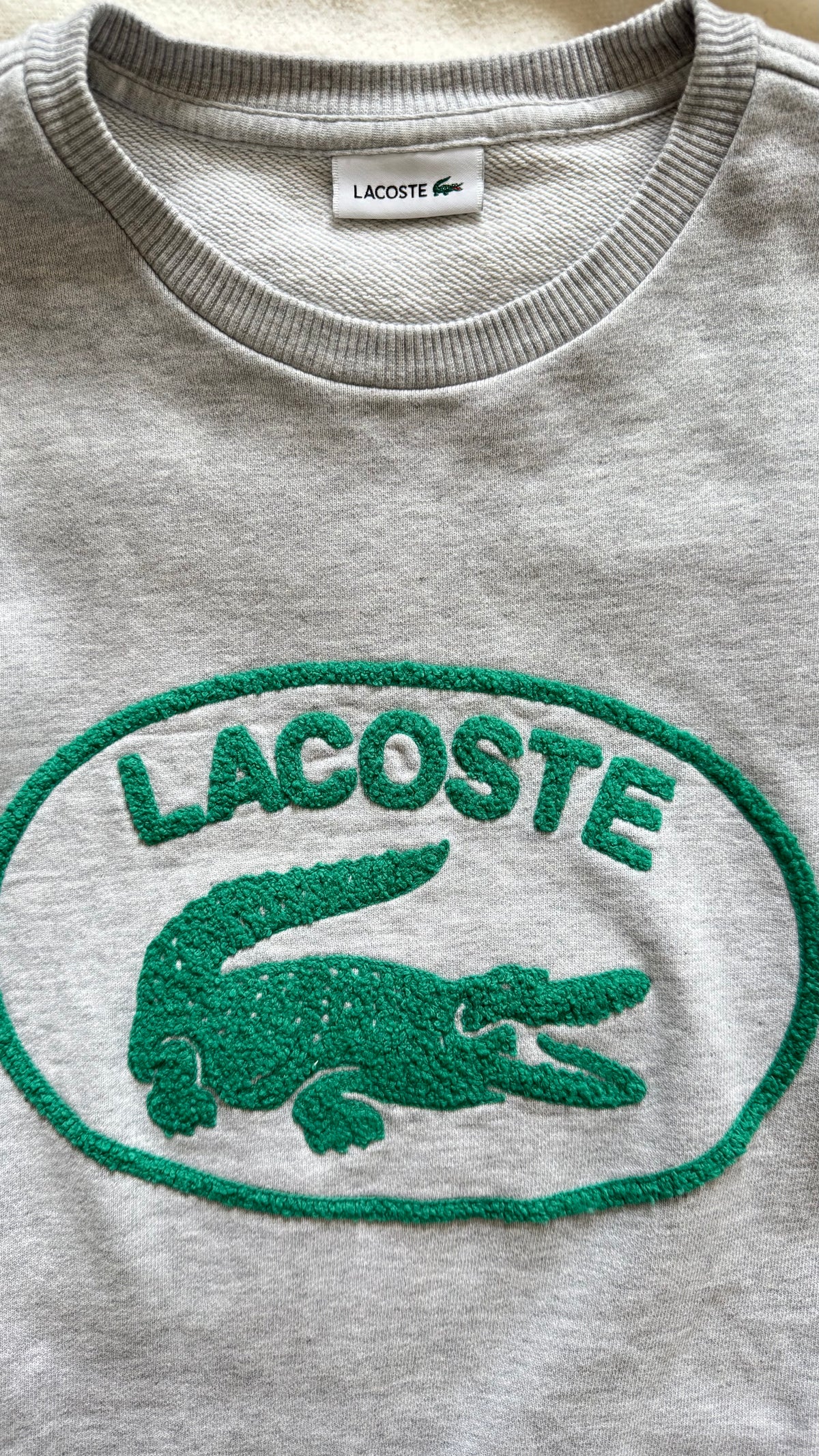 Sweat gris Lacoste - S