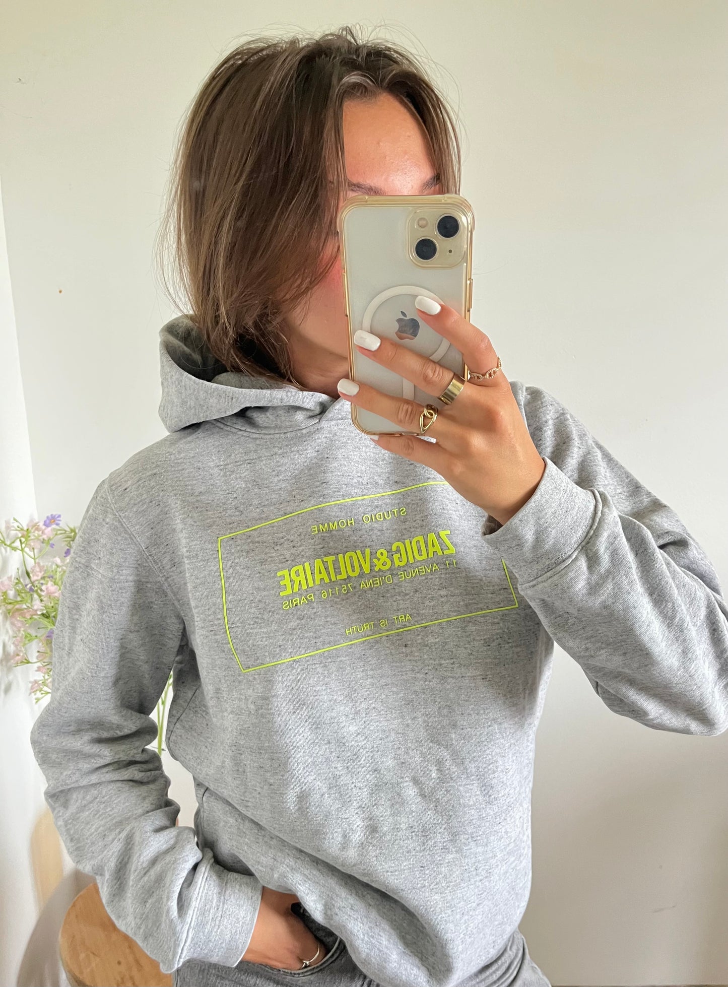 Sweat à capuche gris Zadig & Voltaire - S