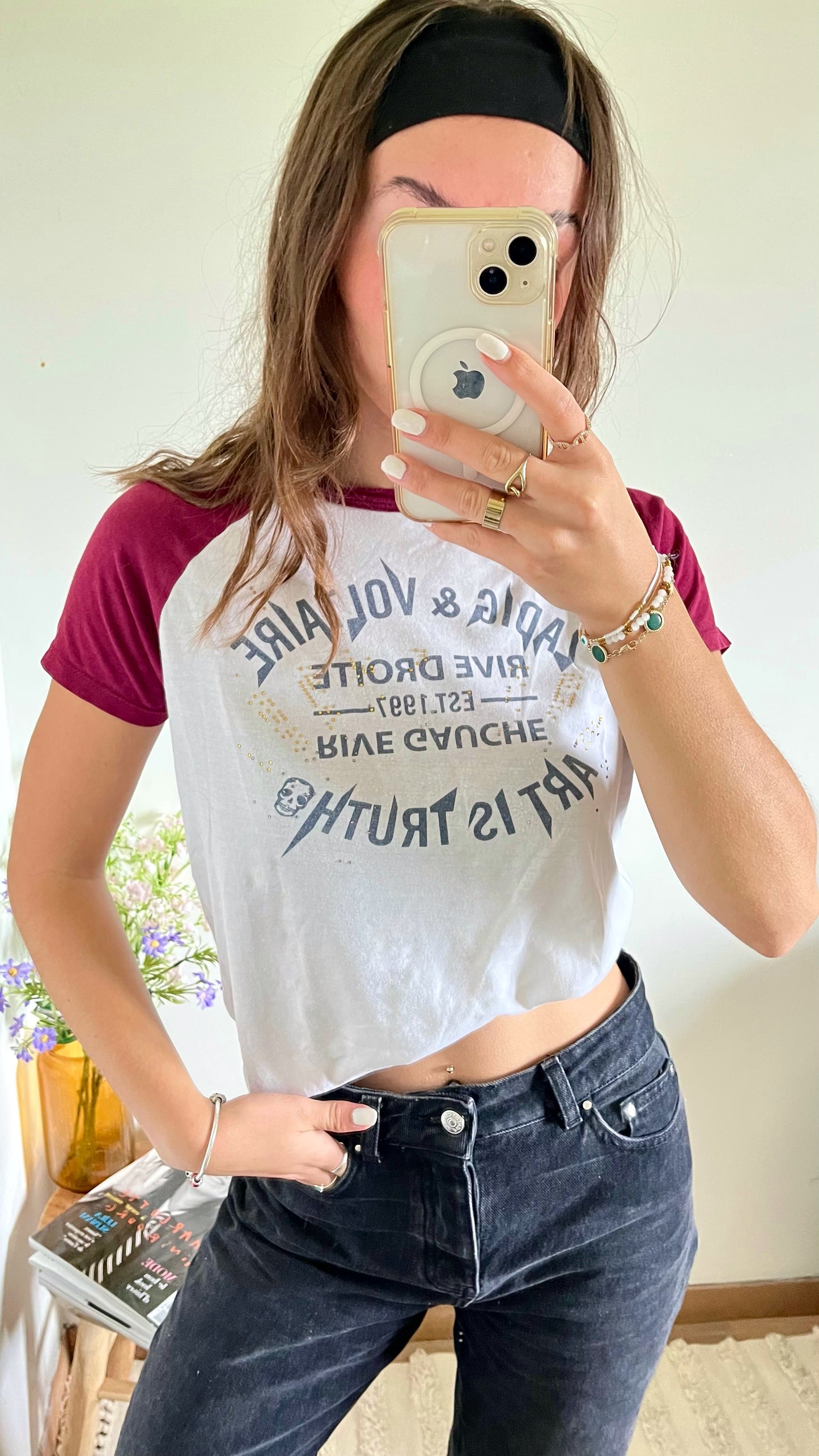 T-shirt Zadig & Voltaire Bordeaux - XS