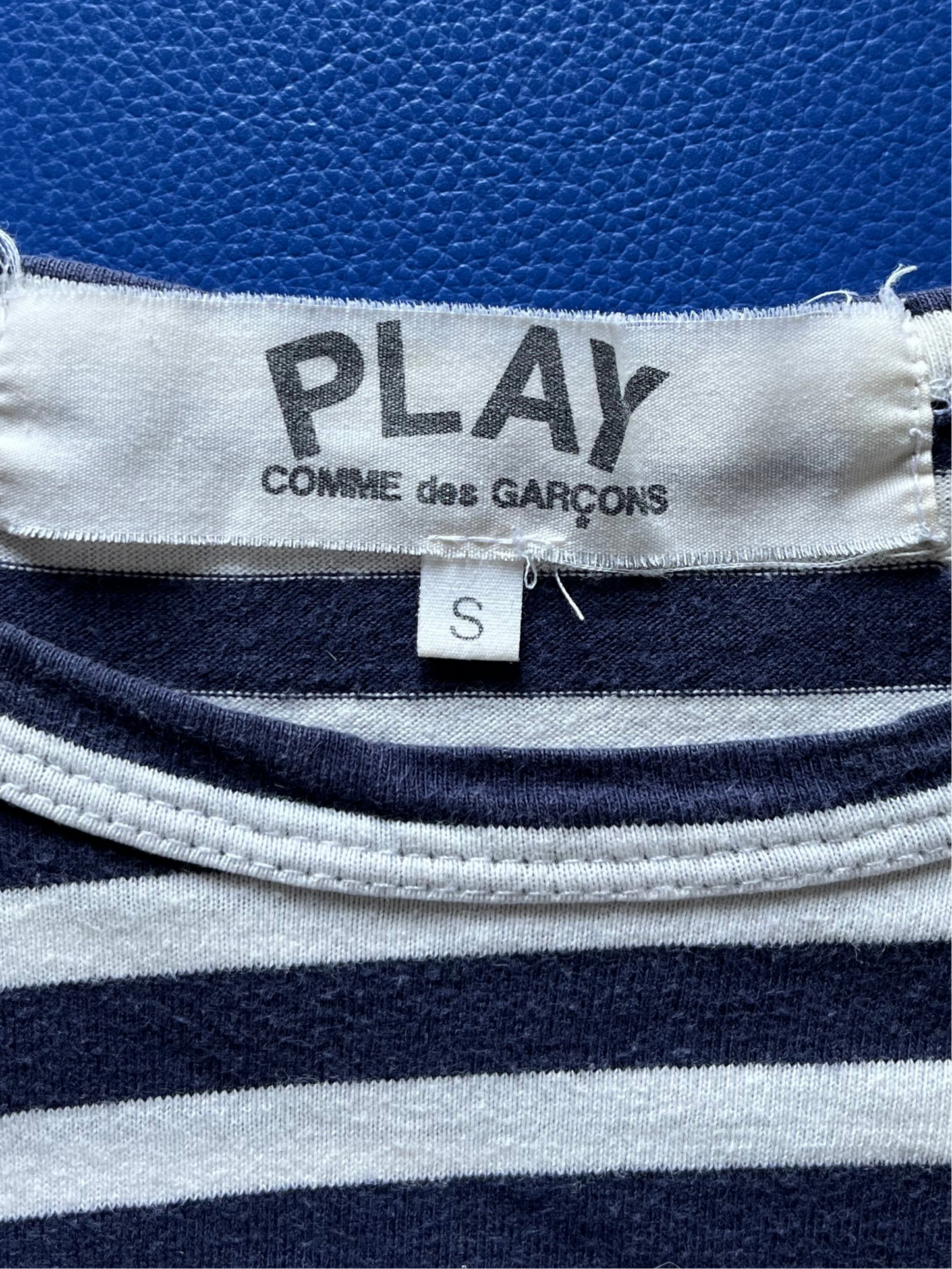 Pull marinière bleu Comme Des Garçons - S
